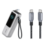 Anker PowerBank (25 000 mAh, 165 W) + Cable USB-C vers USB-C (3 ft)