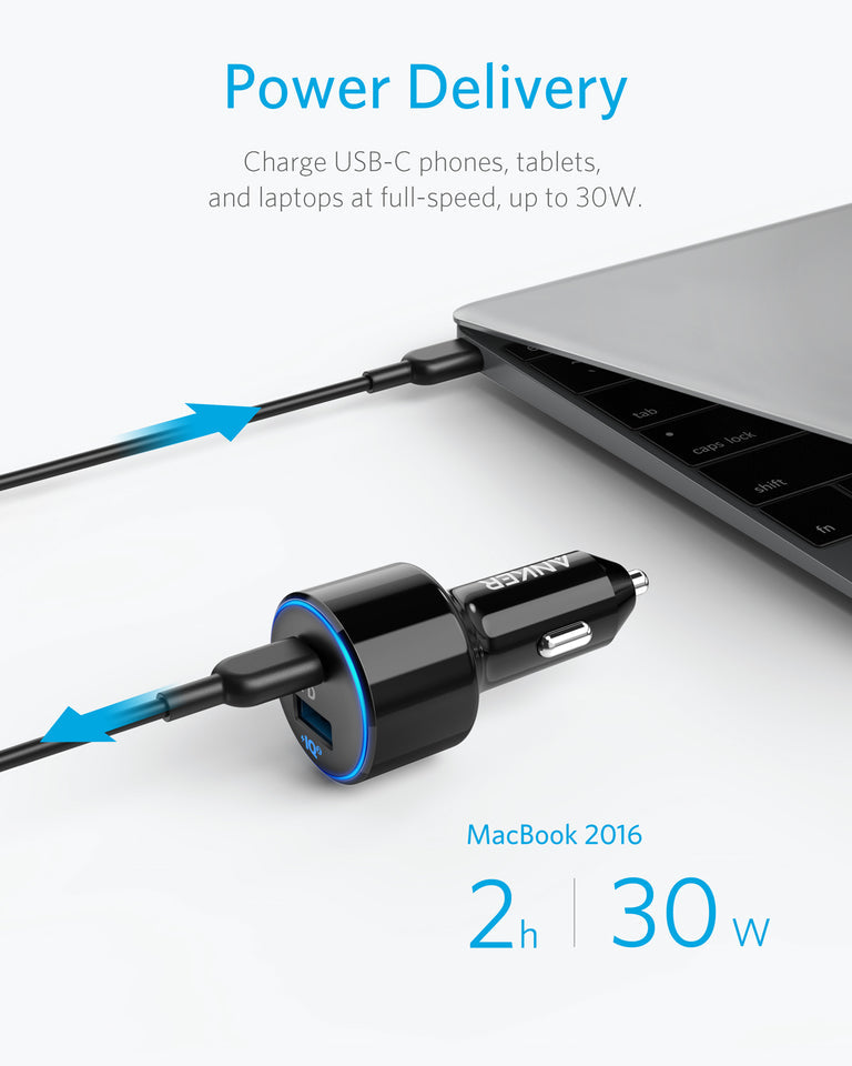 Anker PowerDrive Speed+ 2 USB C Car Charger - Image 2
