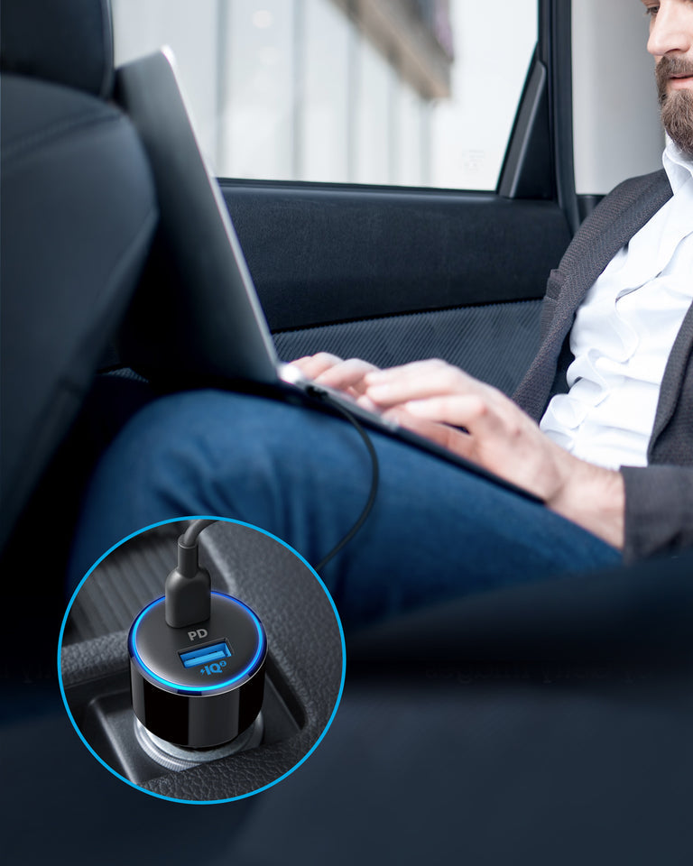 Anker PowerDrive Speed+ 2 USB C Car Charger - Image 8