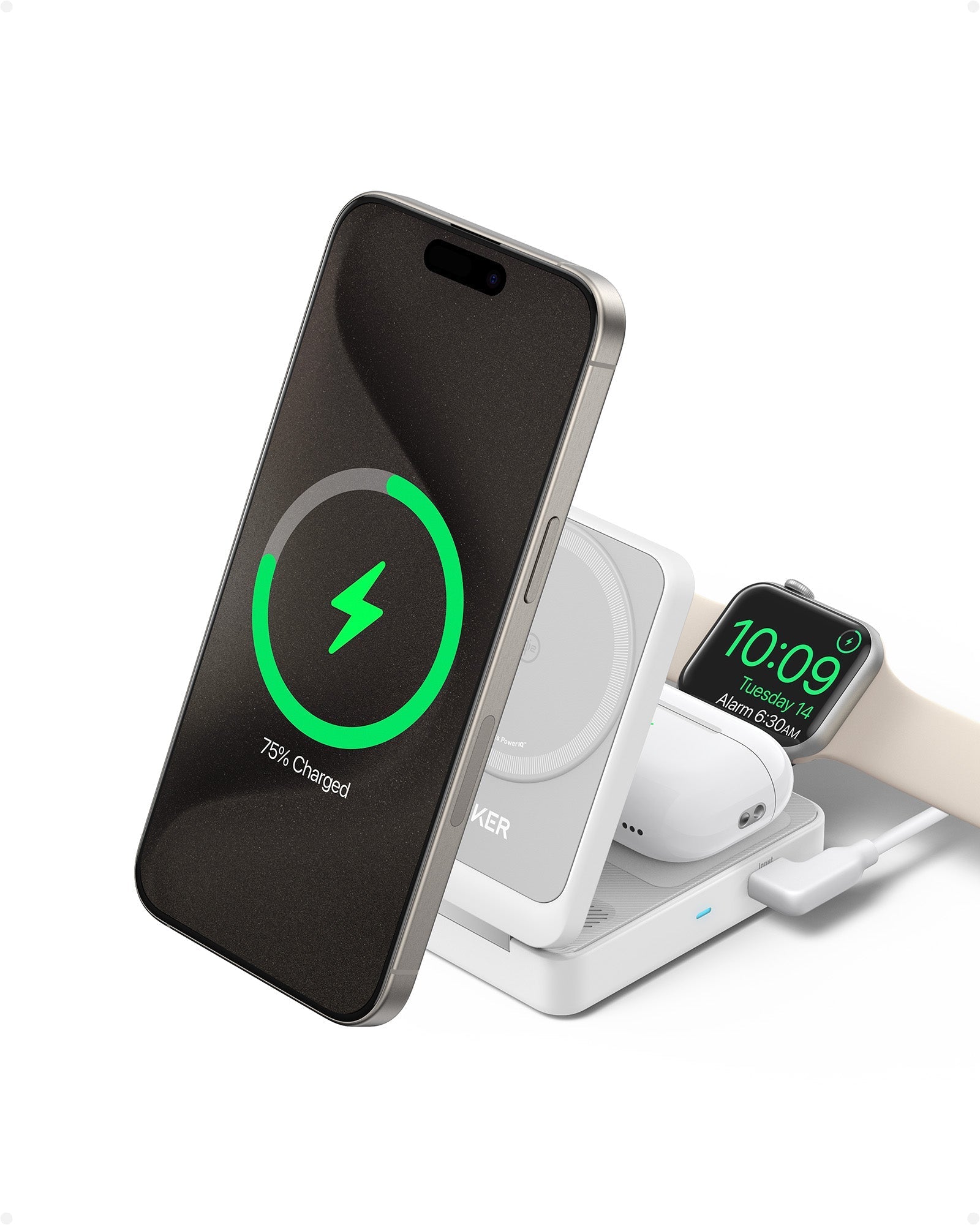 Anker MagGo Wireless Charging Station (Foldable 3-in-1) - Image 9