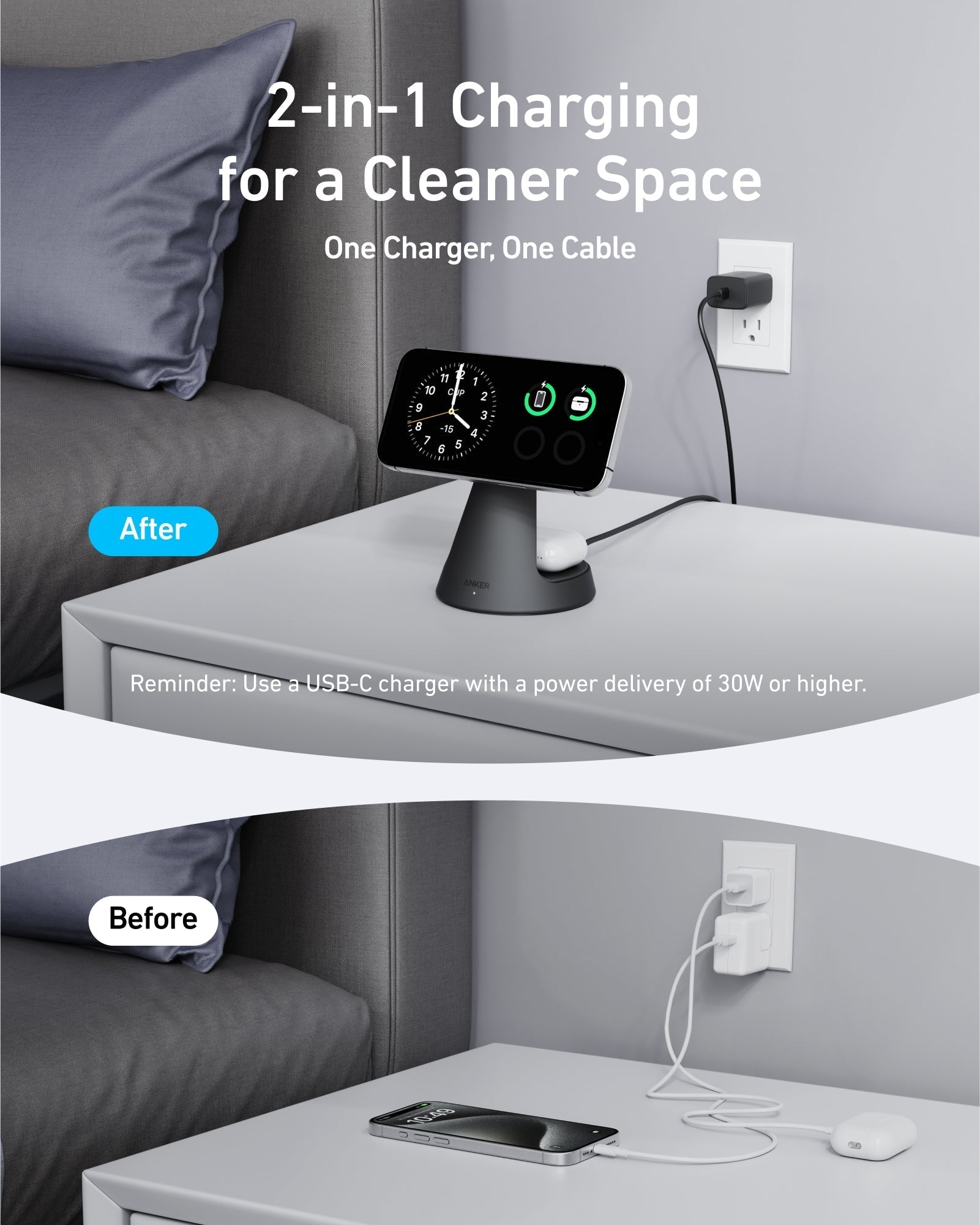 Anker MagGo Wireless Charger (2-in-1, Dock Stand) - Image 6