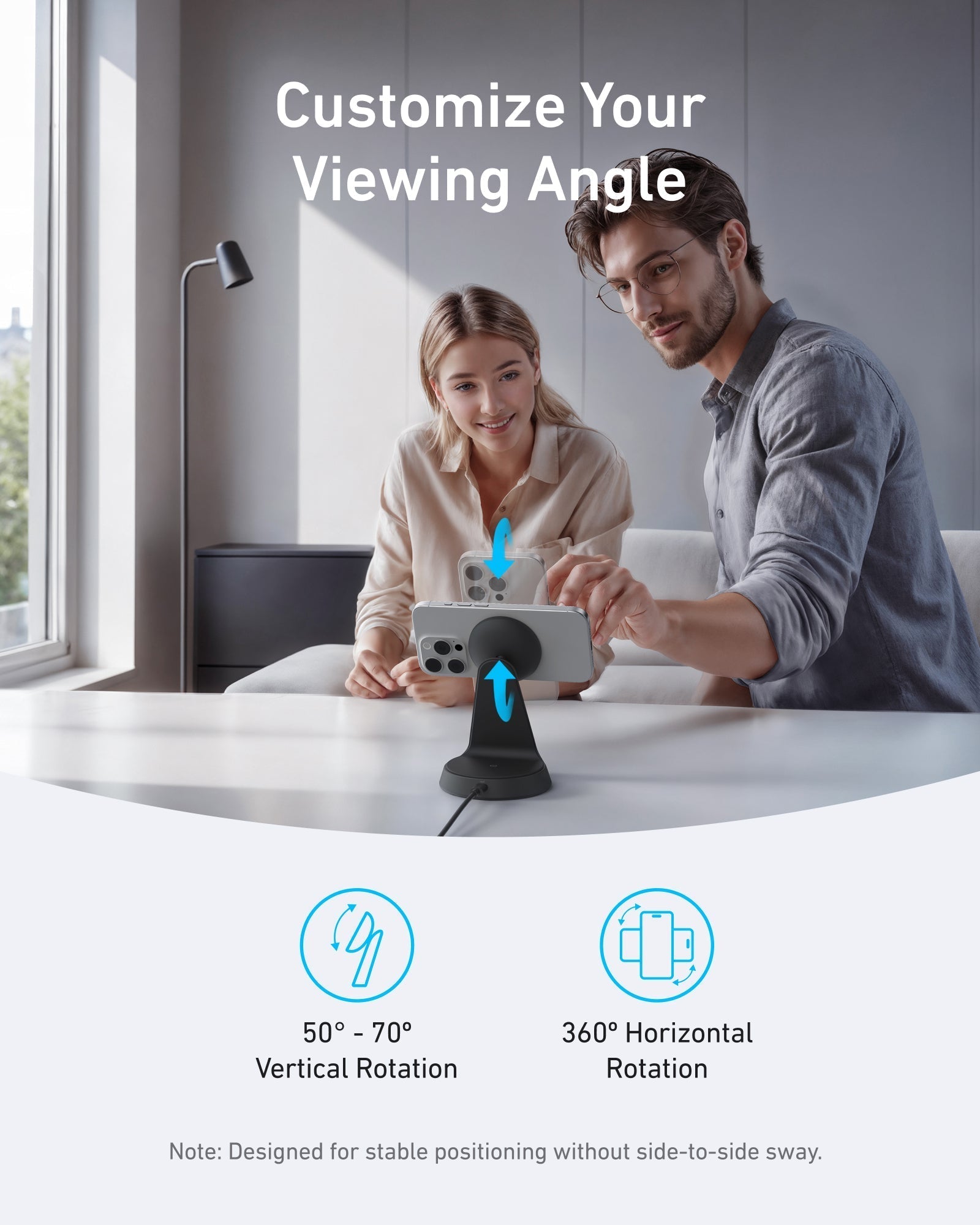 Anker MagGo Wireless Charger (2-in-1, Dock Stand) - Image 14