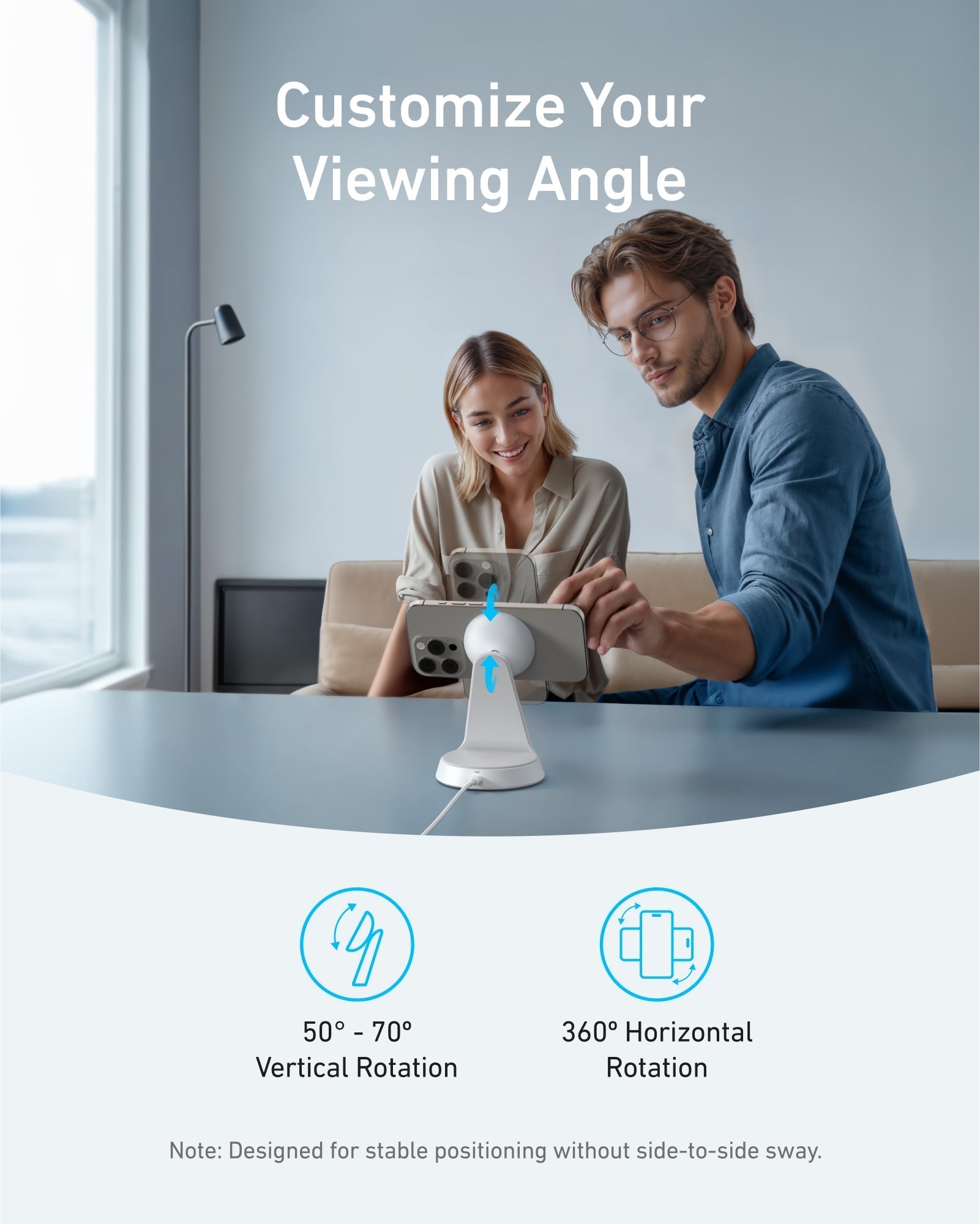 Anker MagGo Wireless Charger (2-in-1, Dock Stand) - Image 11