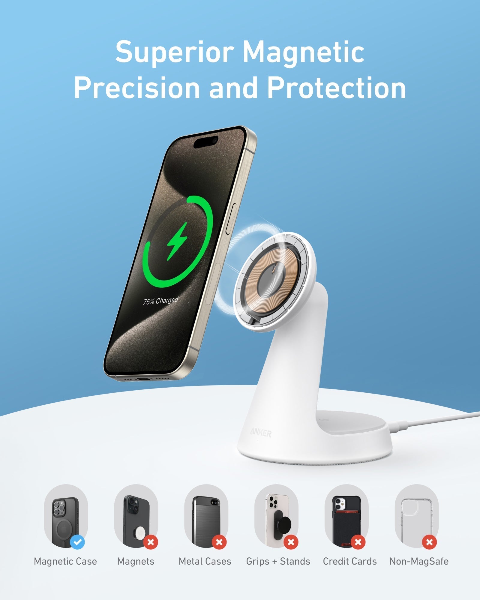 Anker MagGo Wireless Charger (2-in-1, Dock Stand) - Image 13
