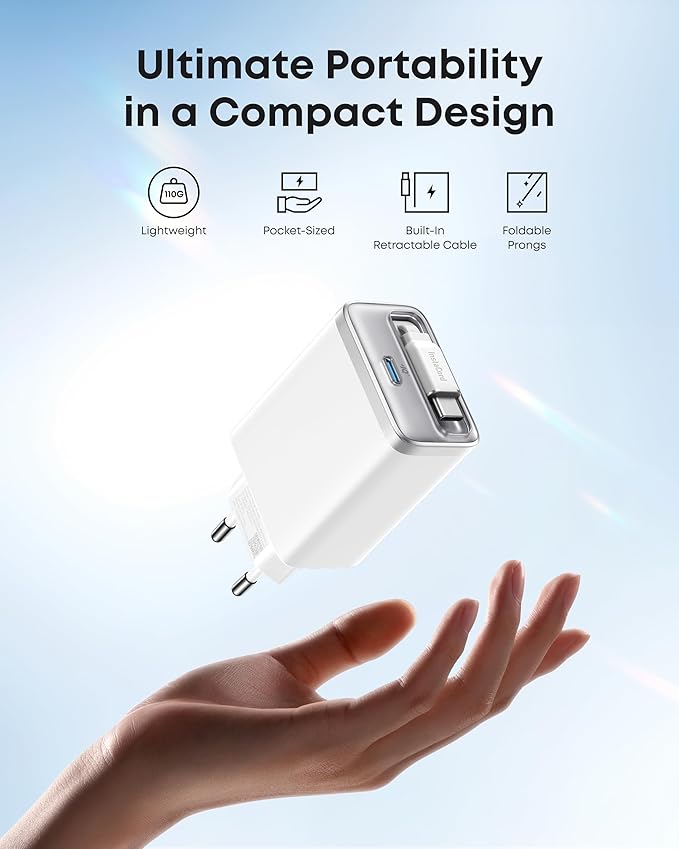 Anker Nano Charger (35W, Built-In Retractable USB-C Cable) - Image 9