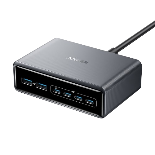 Anker Prime Charger, 200W 6-Port GaN Charging Station, Fast Charging