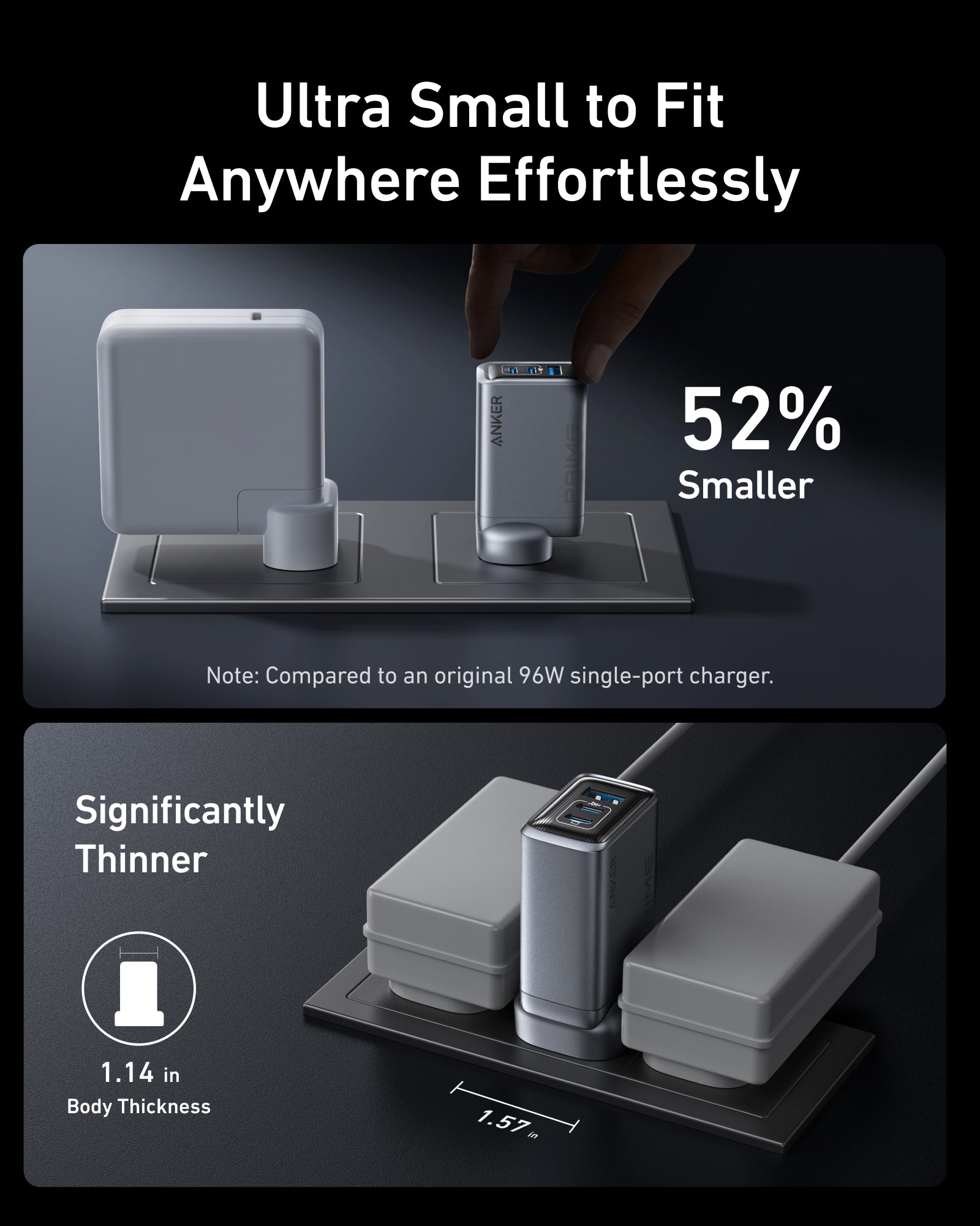 Anker 2x Prime Charger (100W, 3 Ports, GaN) - Image 4