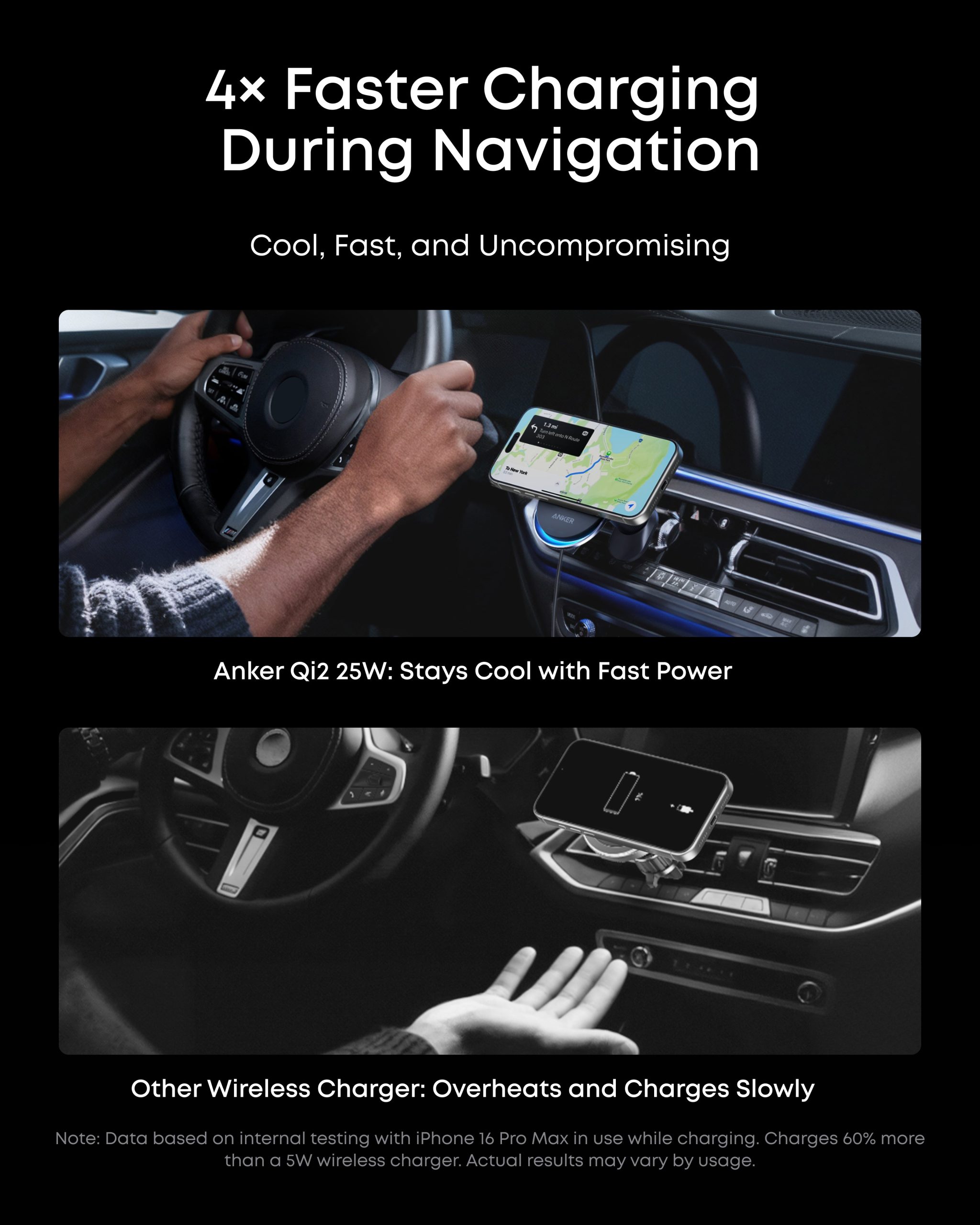 Anker Prime Wireless Car Charger (MagGo, AirCool, Pad) - Image 5