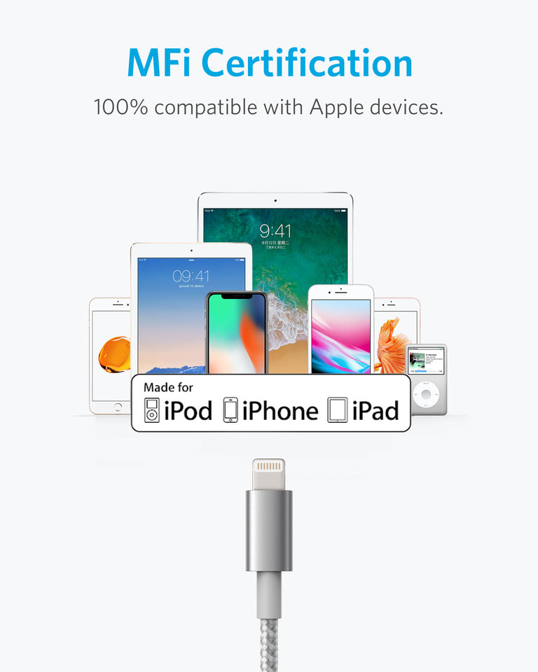 Anker 331 USB-A to Lightning Cable (1.8m Nylon), MFi Certified - Image 24