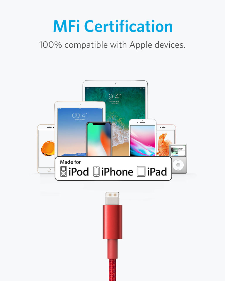 Anker 331 USB-A to Lightning Cable (1.8m Nylon), MFi Certified - Image 22