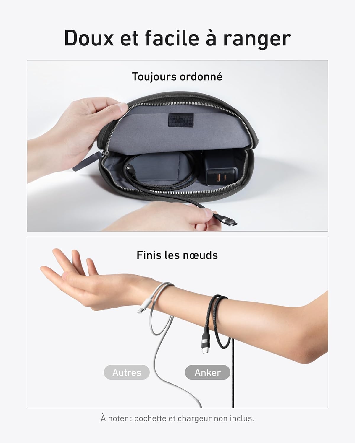 Anker chargeur rapide (3 ports) + Cable USB-C (240 W) - Image 9