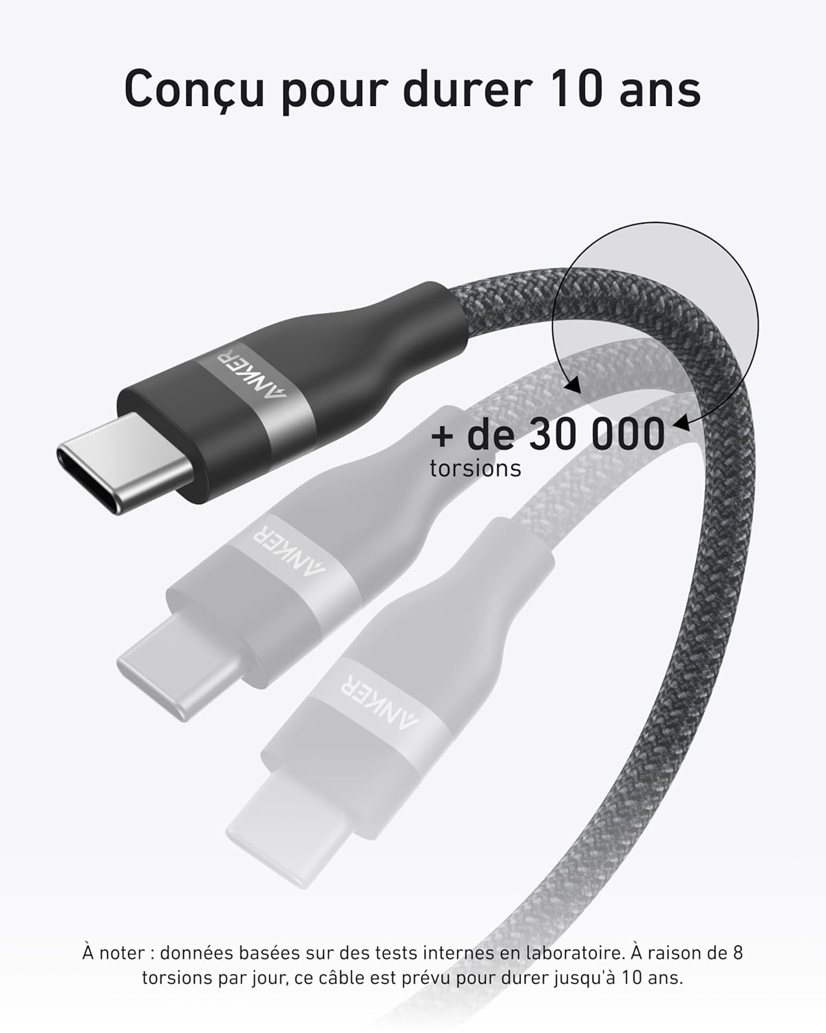 Anker PowerBank MagGo (10K, Slim) + Cable USB-C vers USB-C (240 W) - Image 5