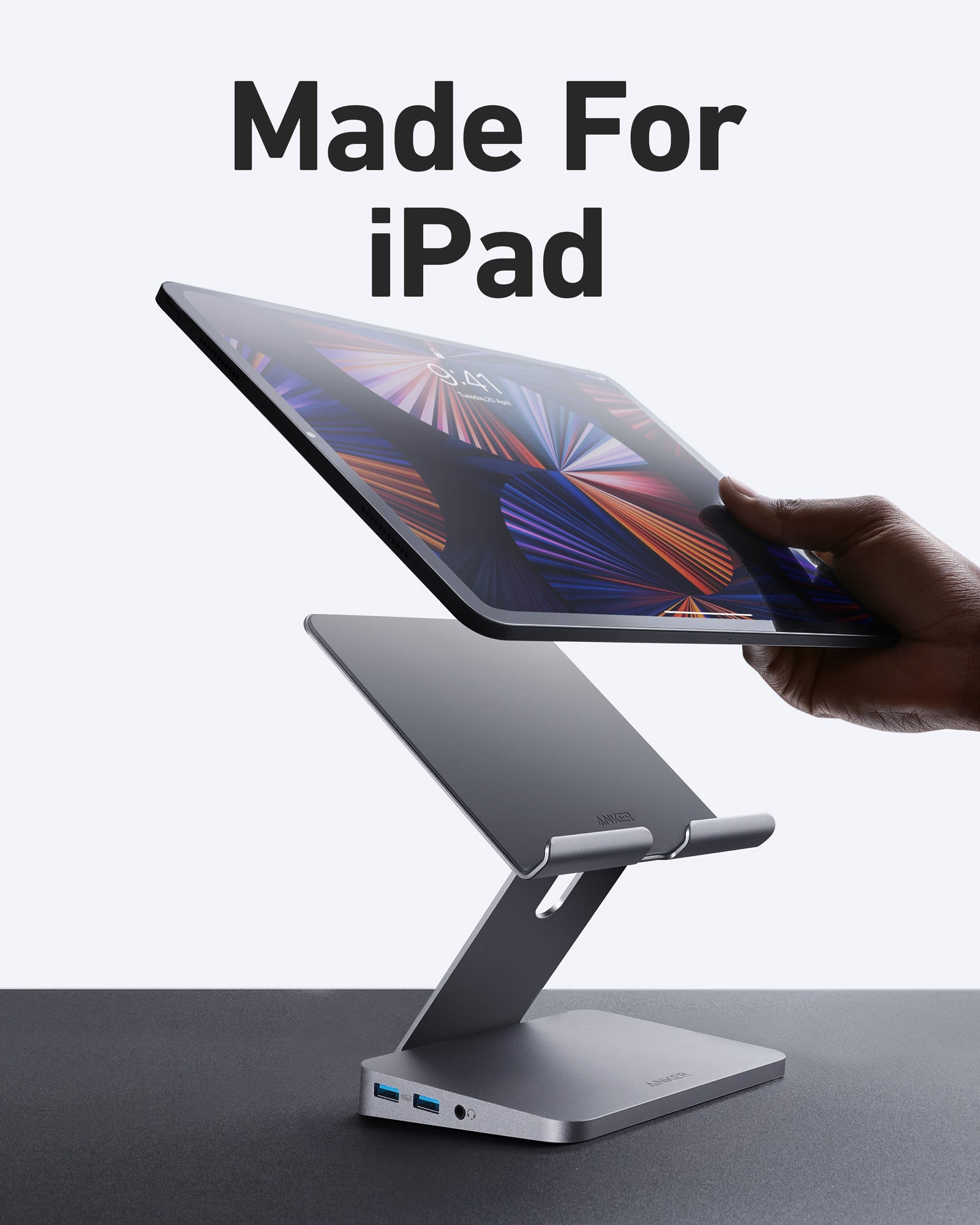Anker 551 USB-C Hub (8-in-1, Tablet Stand) - Image 2