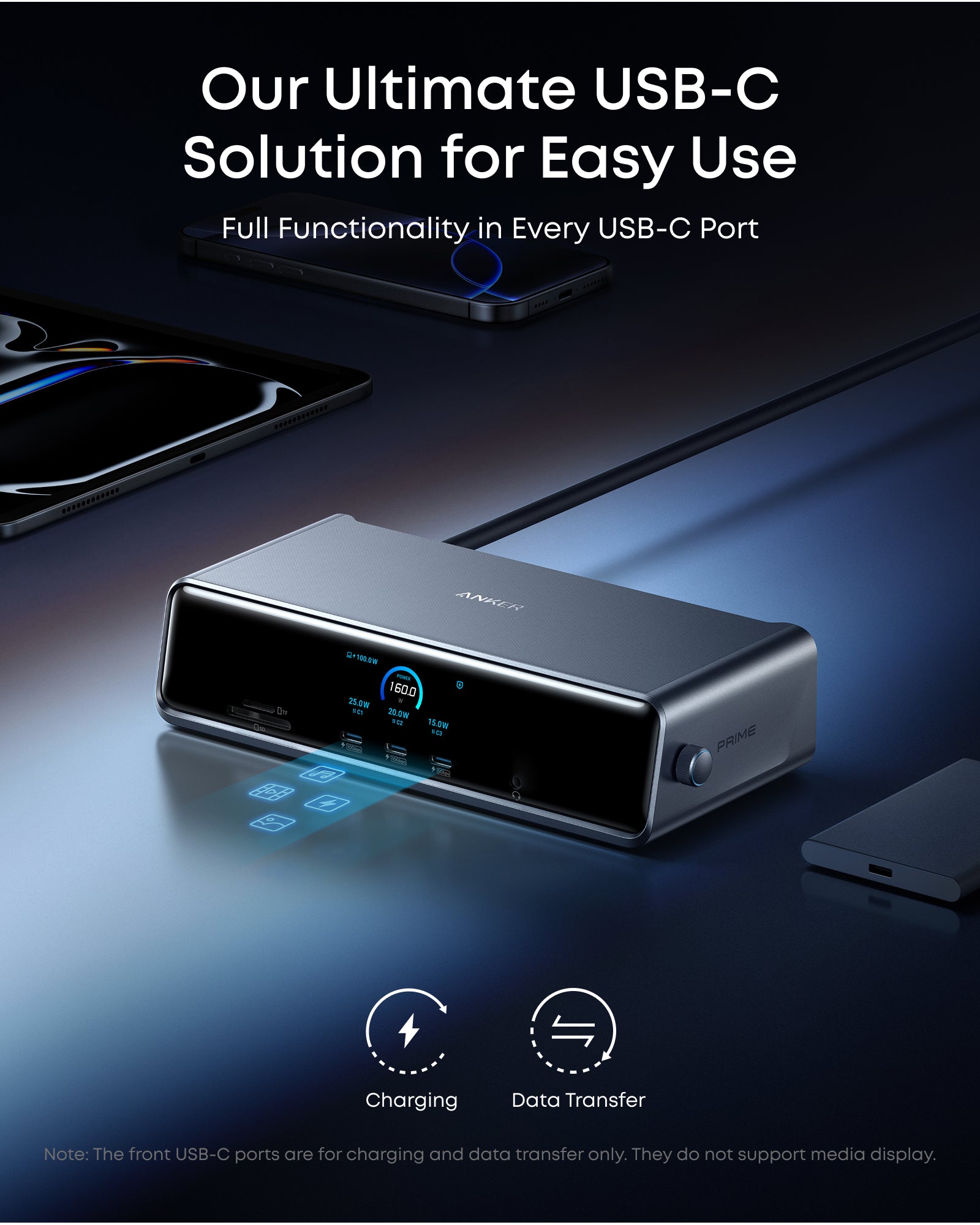 Anker Prime Docking Station (14-in-1, Triple Display, DisplayLink) with DL7400 - Image 7