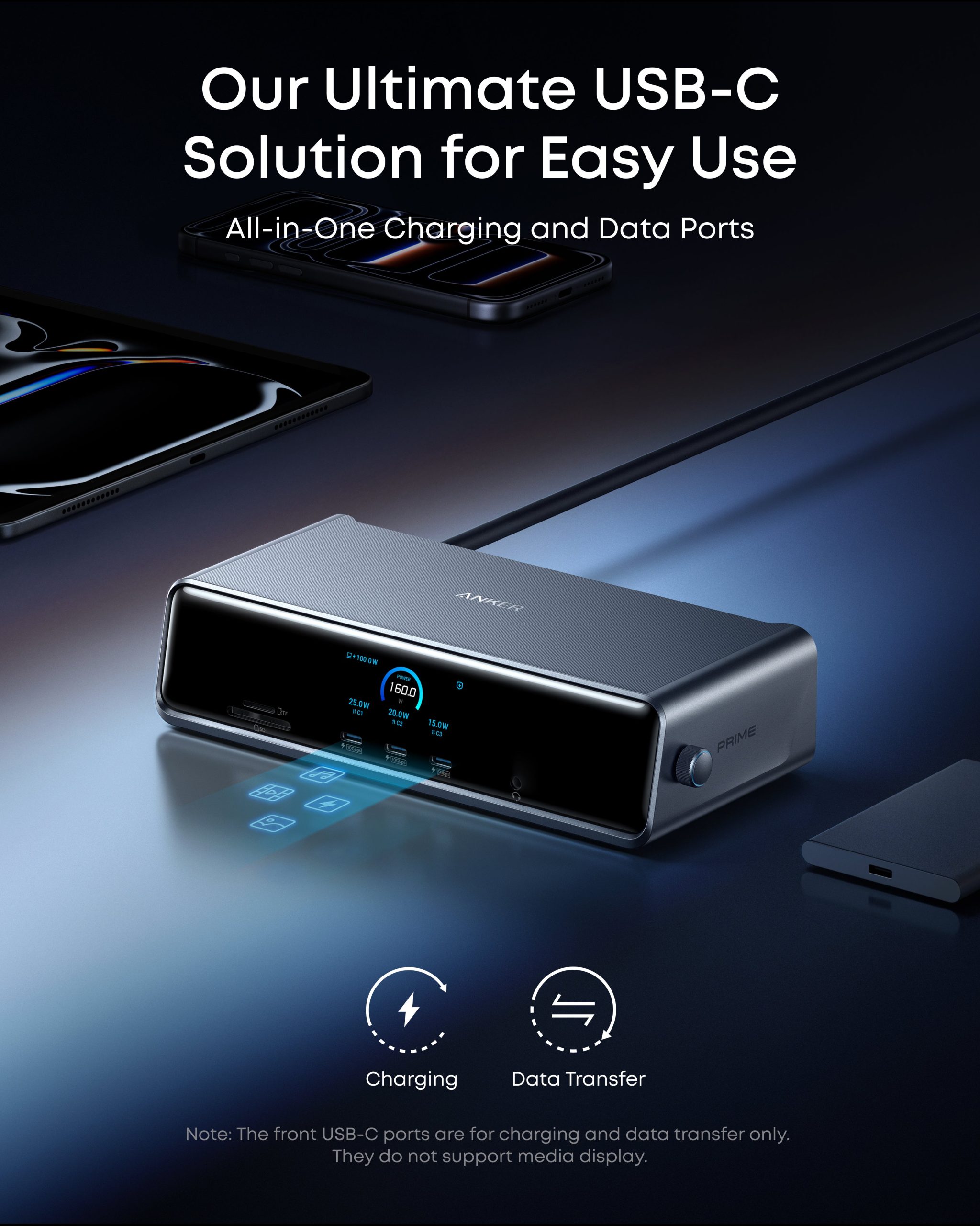Anker Prime Docking Station (14-in-1, Triple Display, DisplayLink) with DL7400 - Image 8