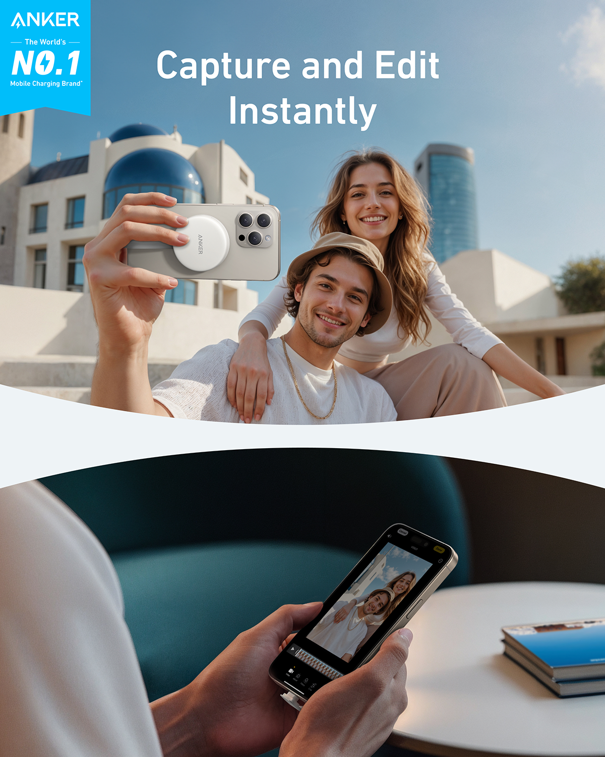 Anker MagGo USB-C Adapter (3-in-1, 10Gbps, For iPhone) - Image 3