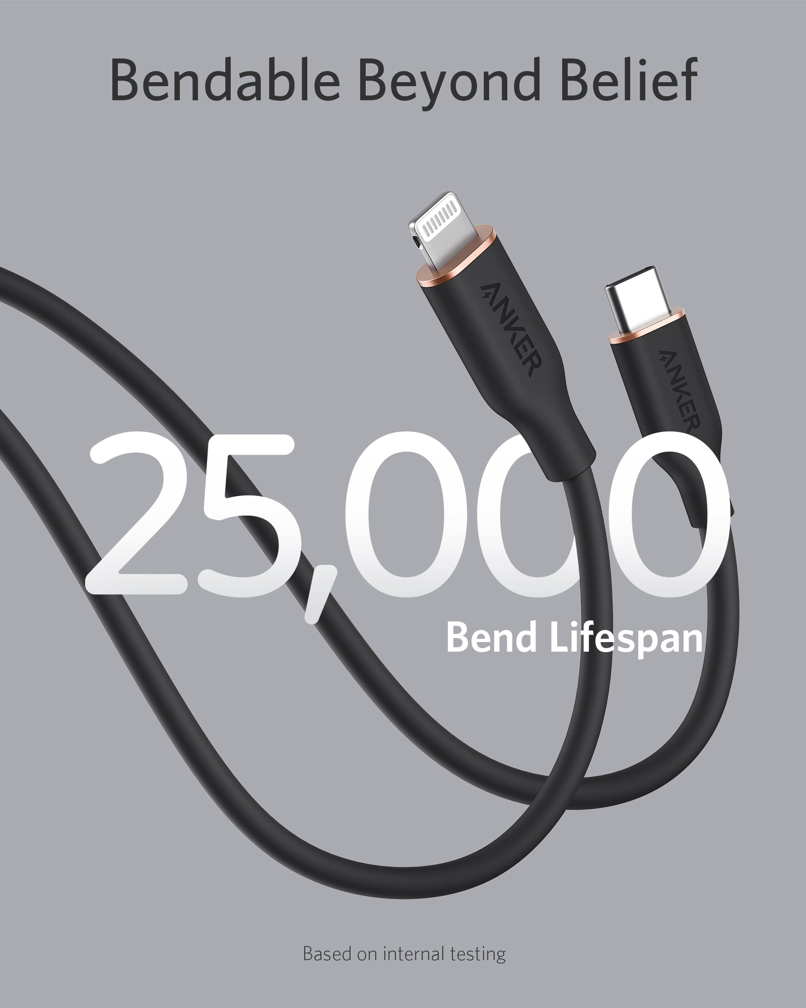 Anker 641 USB-C to Lightning Cable (Flow, 3 ft Silicone) - Image 34