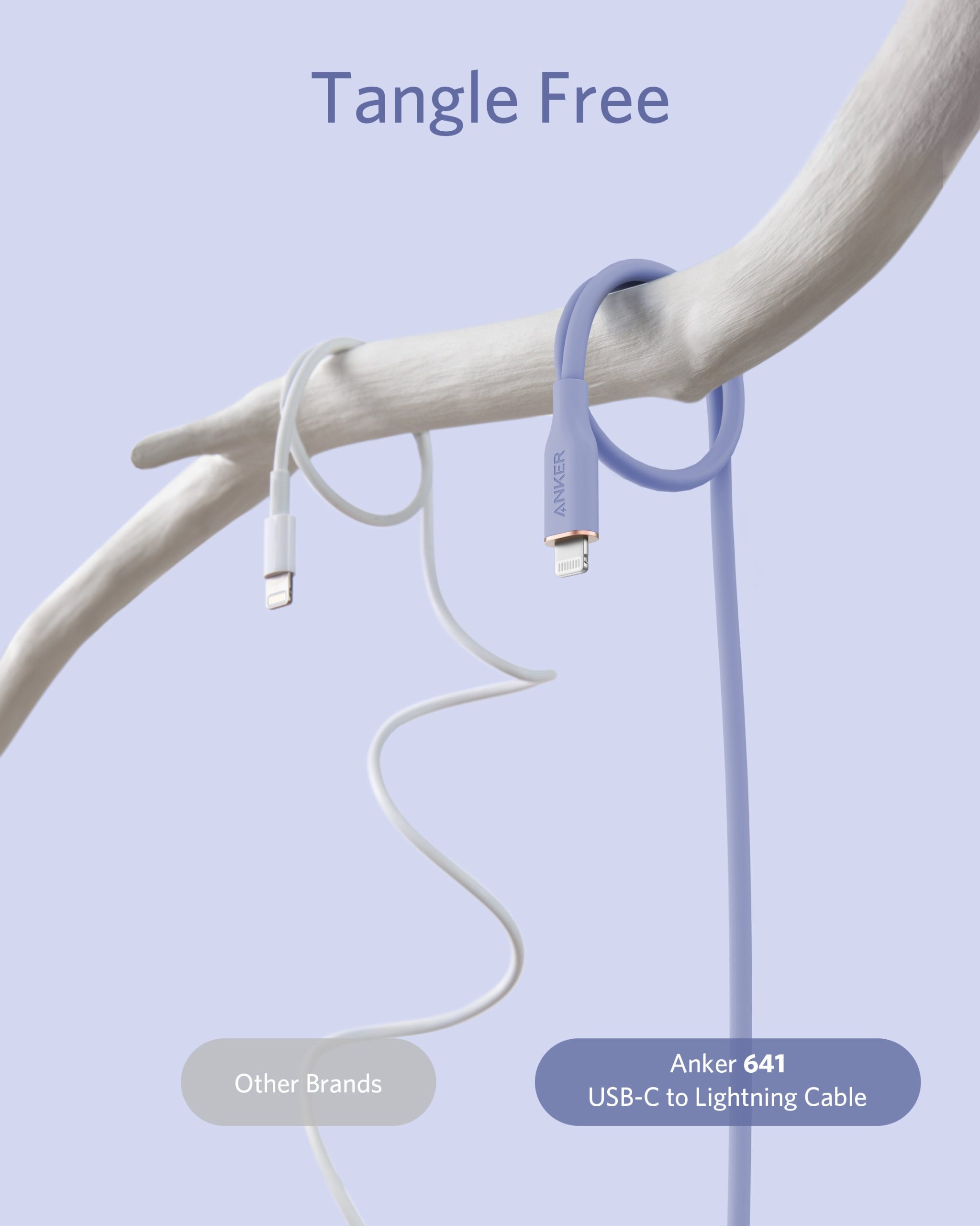 Anker 641 USB-C to Lightning Cable (Flow, 3 ft Silicone) - Image 57