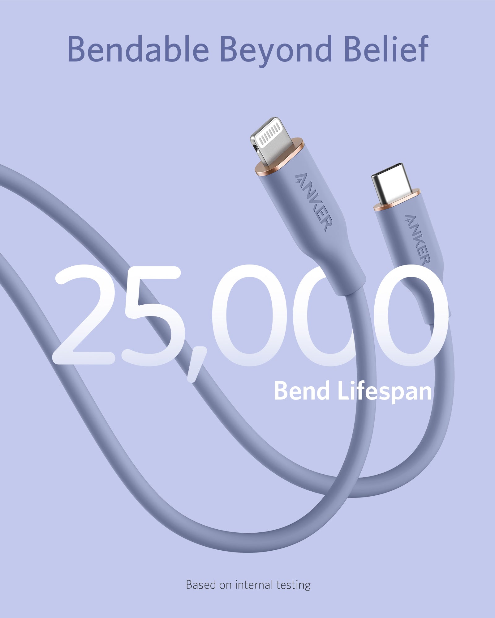 Anker 641 USB-C to Lightning Cable (Flow, 3 ft Silicone) - Image 58