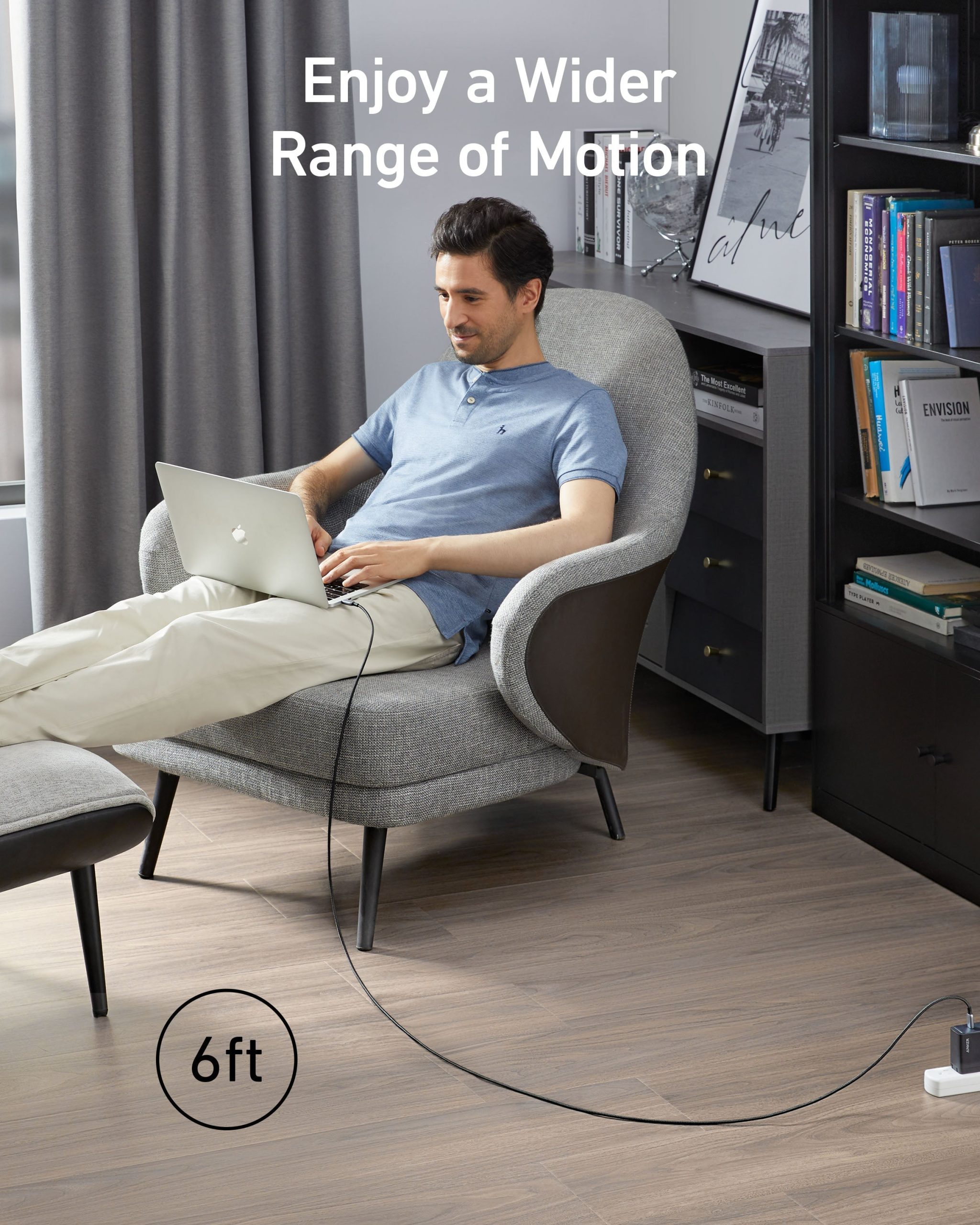 Anker 765 USB-C to USB-C Cable (3 ft /6 ft Nylon) - Image 6