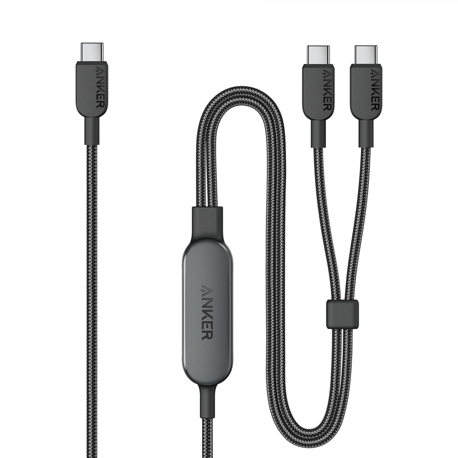 Anker 2-in-1 USB-C to USB-C Cable (4 ft, 140W, Braided??