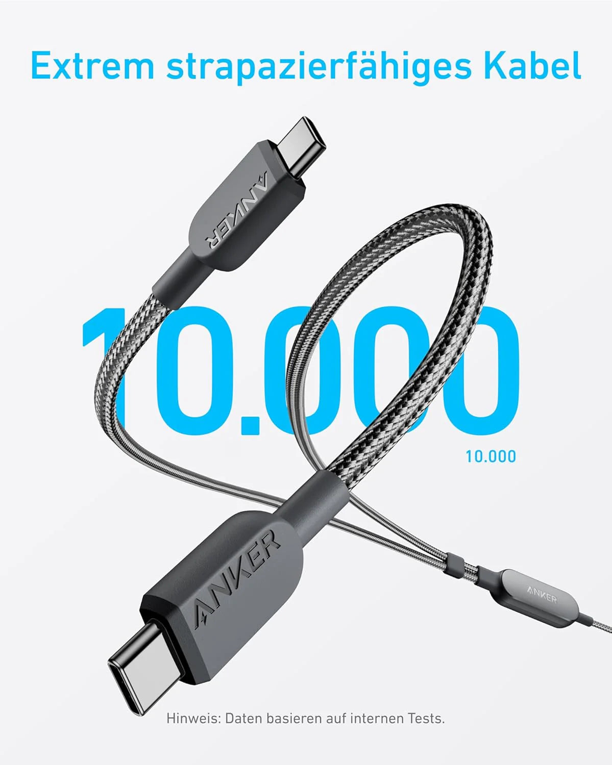 Anker Prime Ladeger?t (250W, 6 Ports, GaNPrime) + 2-in-1 USB-C auf USB-C Kabel (120cm, 140W, Flecht-Design) - Image 12