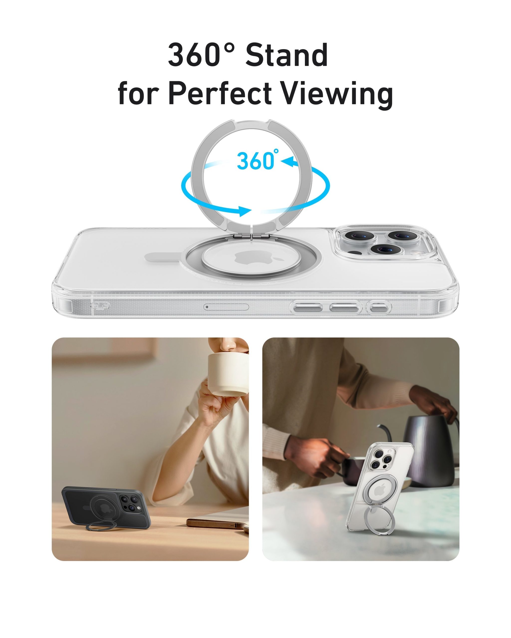 Anker MagGo Magnetic Case with Stand (360?? Ring Stand, For iPhone) - Image 15