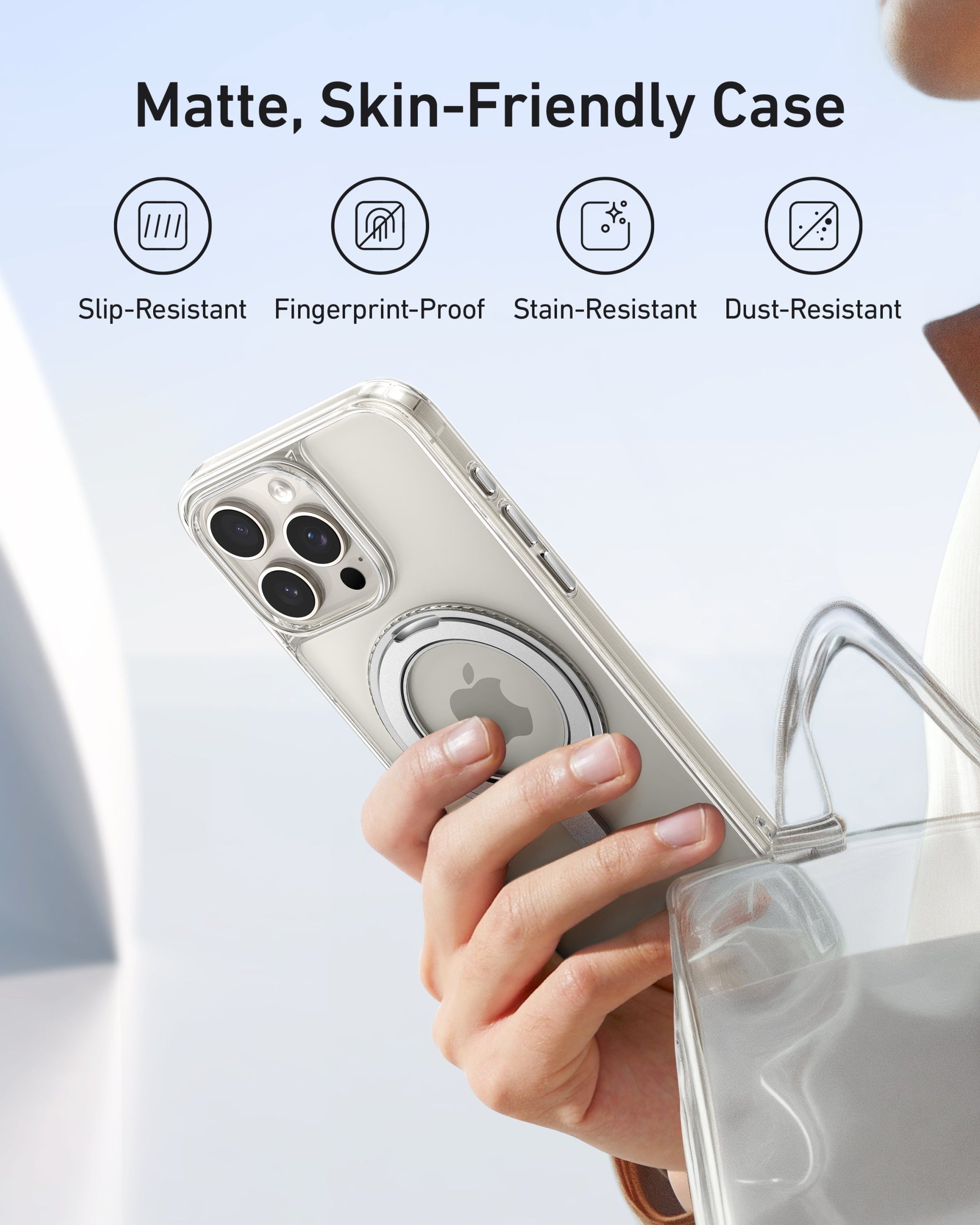 Anker MagGo Magnetic Case with Stand (360?? Ring Stand, For iPhone) - Image 17