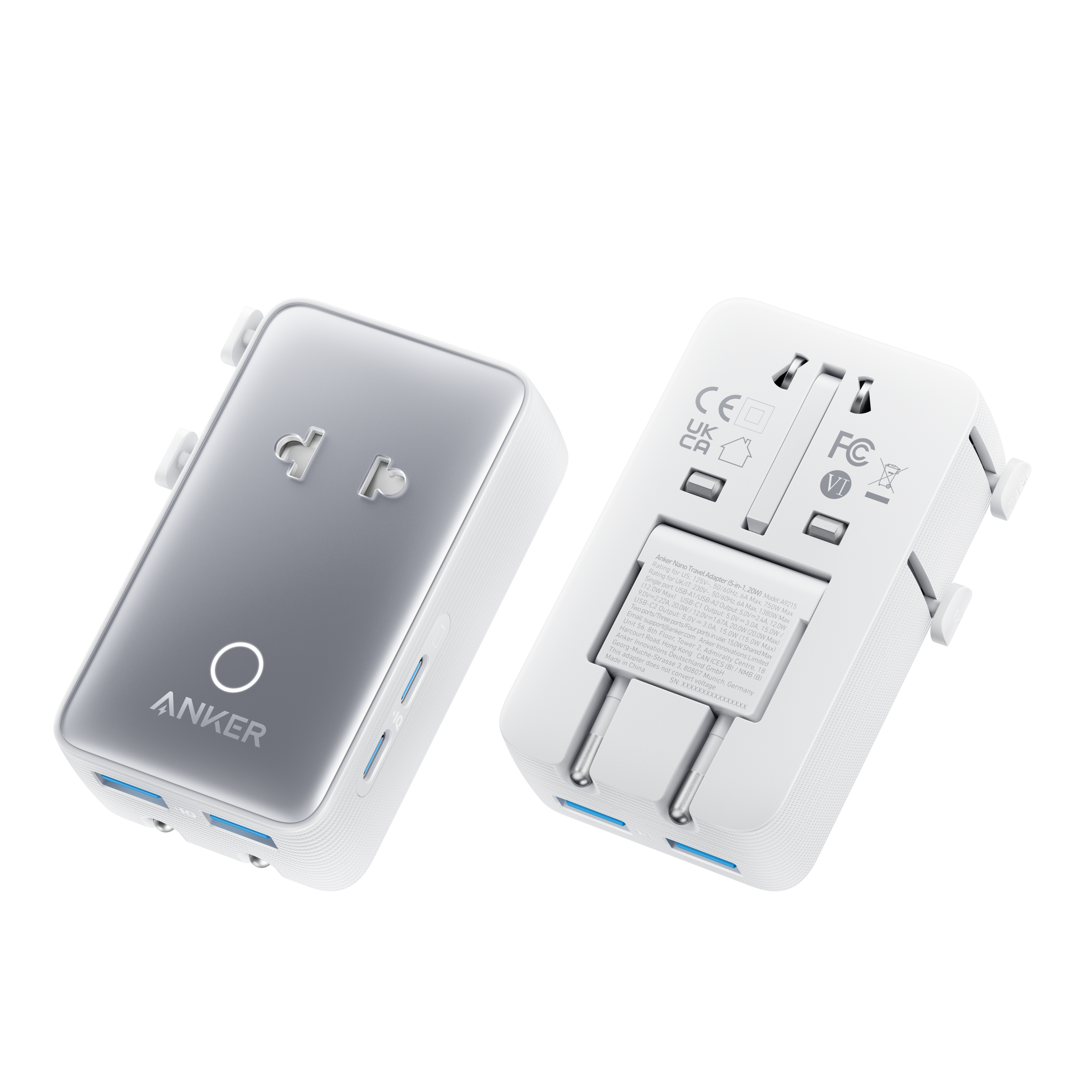Anker Nano Travel Adapter (5-in-1, 20W, 1-Pack) - Image 7