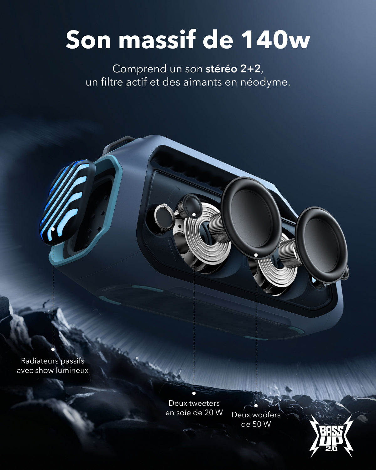 Anker Boom 2 Plus | Une puissante enceinte Bluetooth avec basses pour l'ext??rieur - Image 10