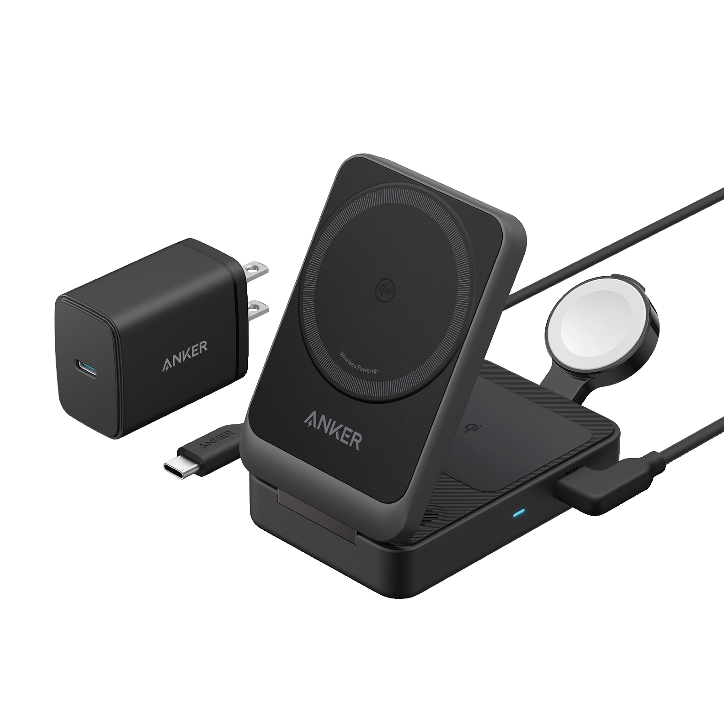 Anker MagGo Wireless Charging Station (Foldable 3-in-1) - Image 11
