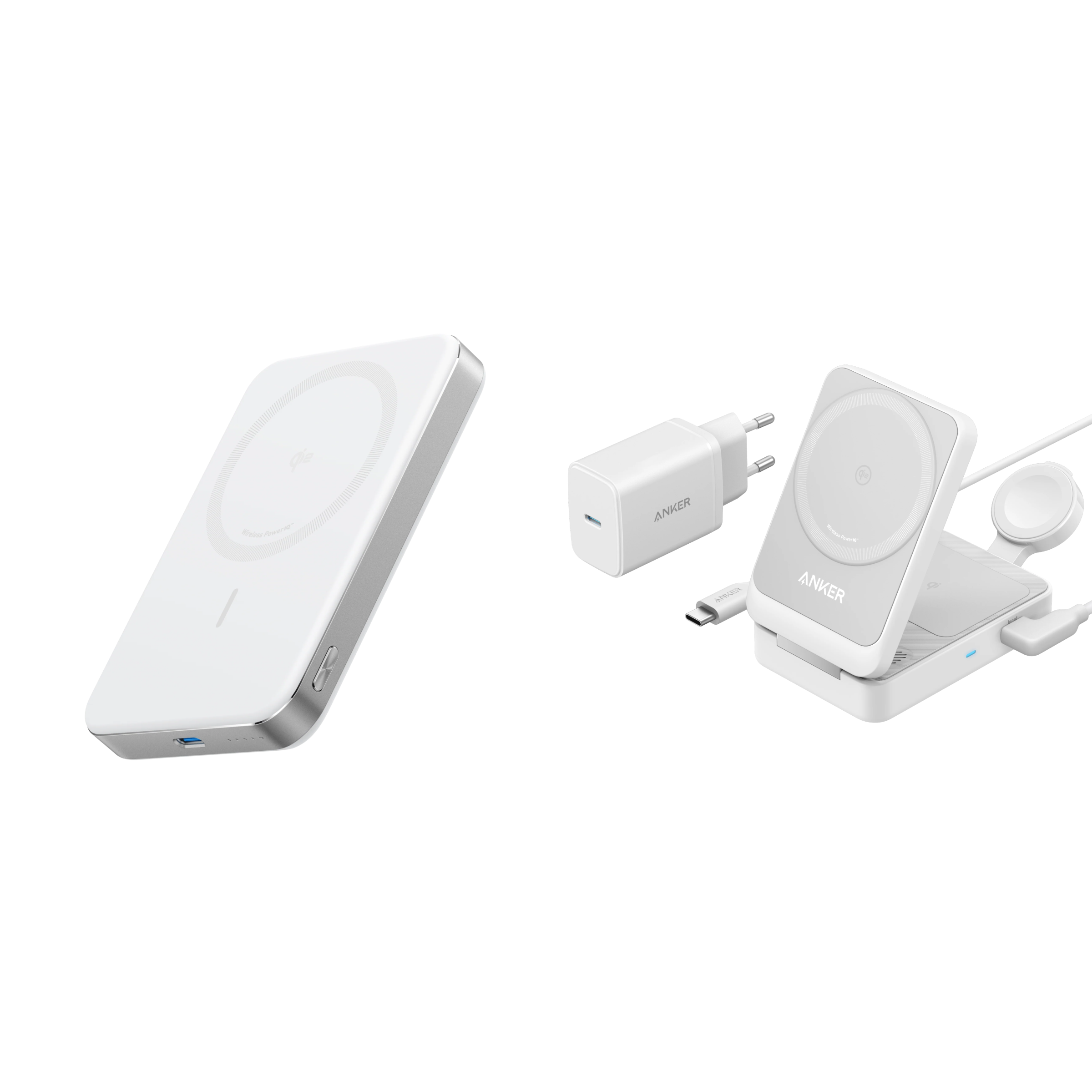 Anker Station de recharge sans fil (3-en-1)+ PowerBank MagGo (10 000 mAh)
