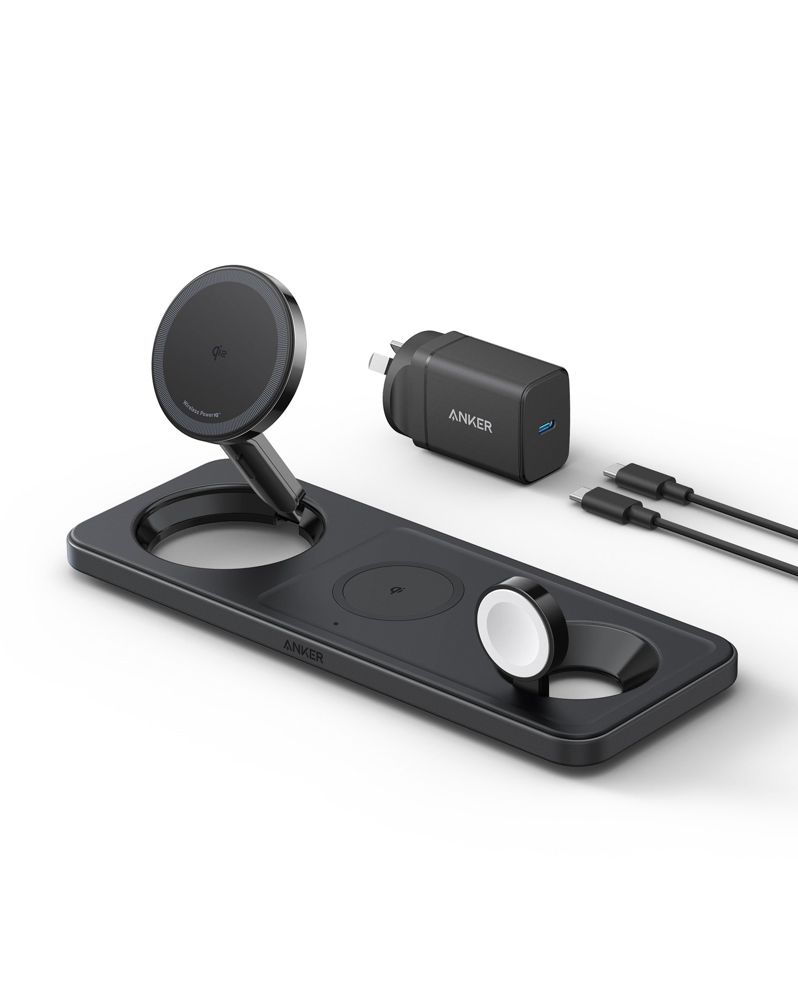 Anker MagGo Wireless Charging Station (3-in-1 Pad) and MagGo Power Bank (10K) - Image 3
