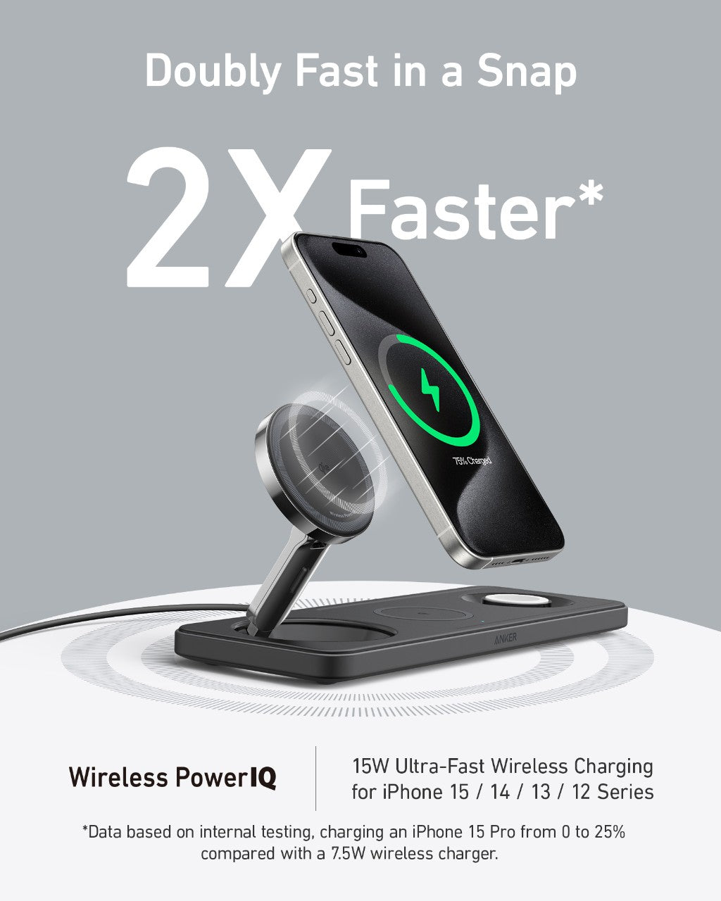 Anker MagGo Wireless Charging Station (3-in-1 Pad) and MagGo Power Bank (10K) - Image 7