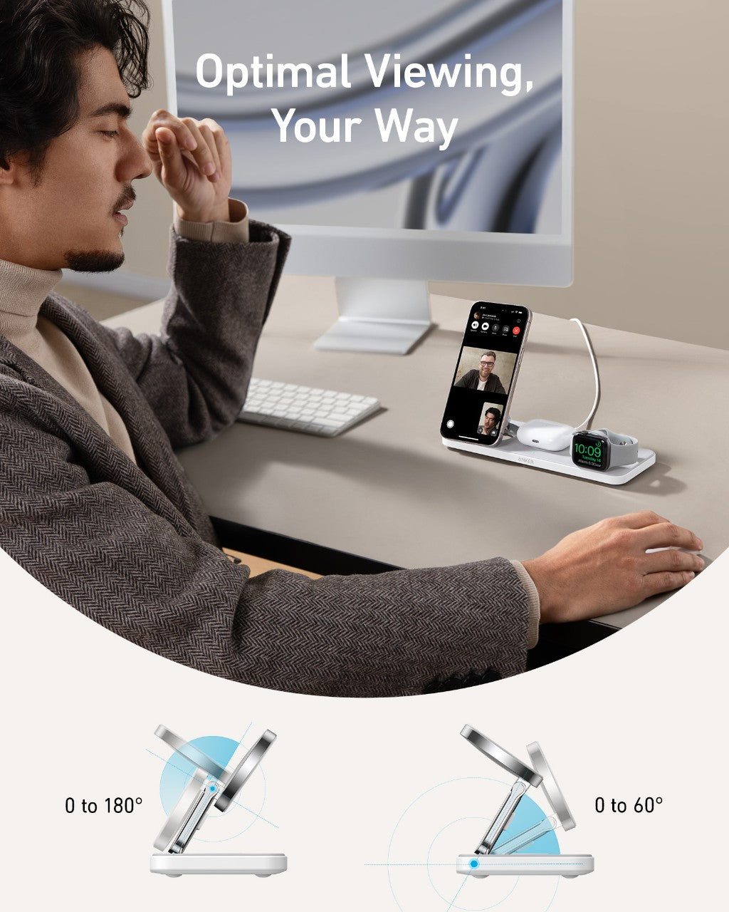 Anker MagGo Wireless Charging Station (3-in-1 Pad) and MagGo Power Bank (10K) - Image 10