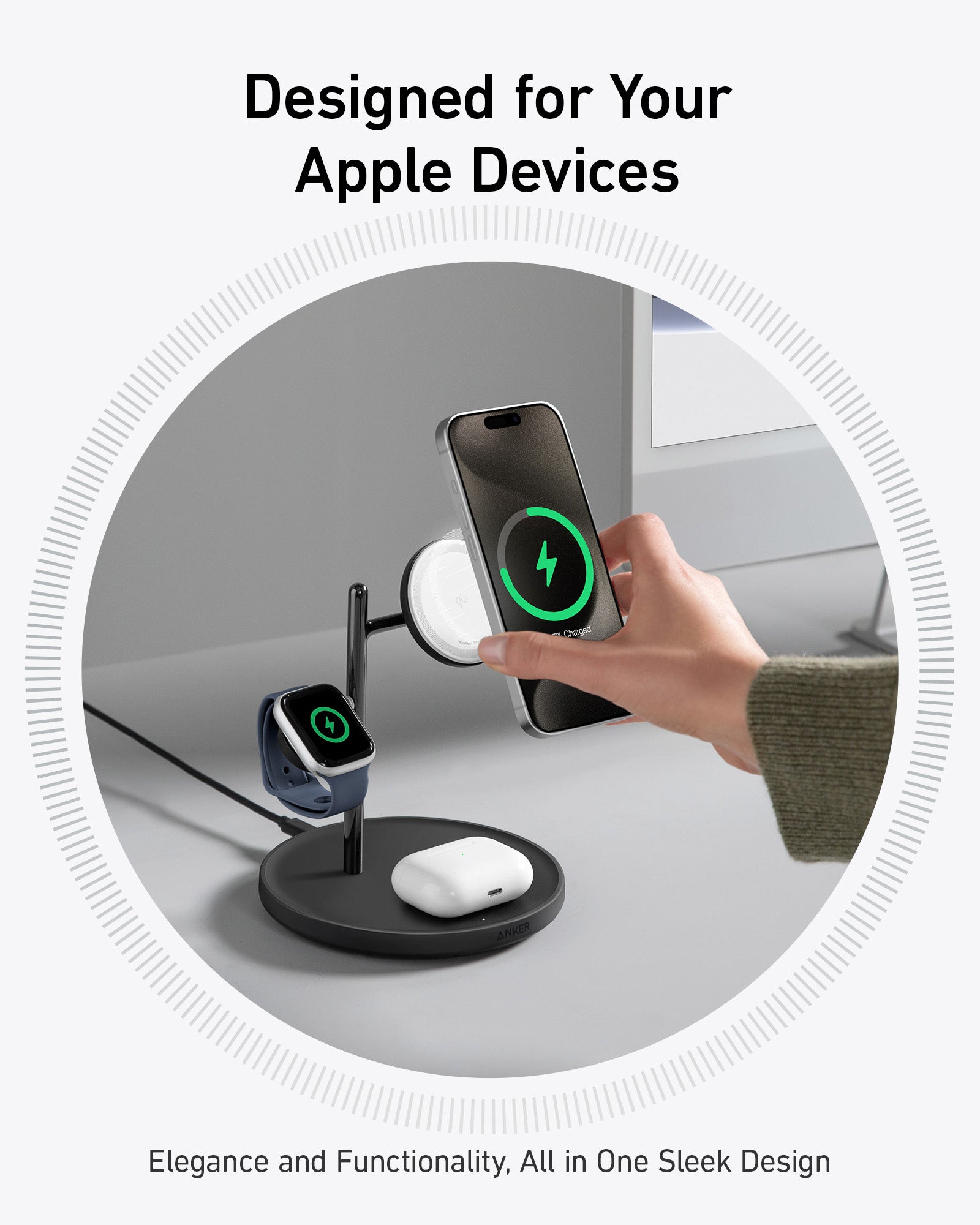 Anker MagGo Wireless Charging Station (3-in-1 Stand) - Image 4