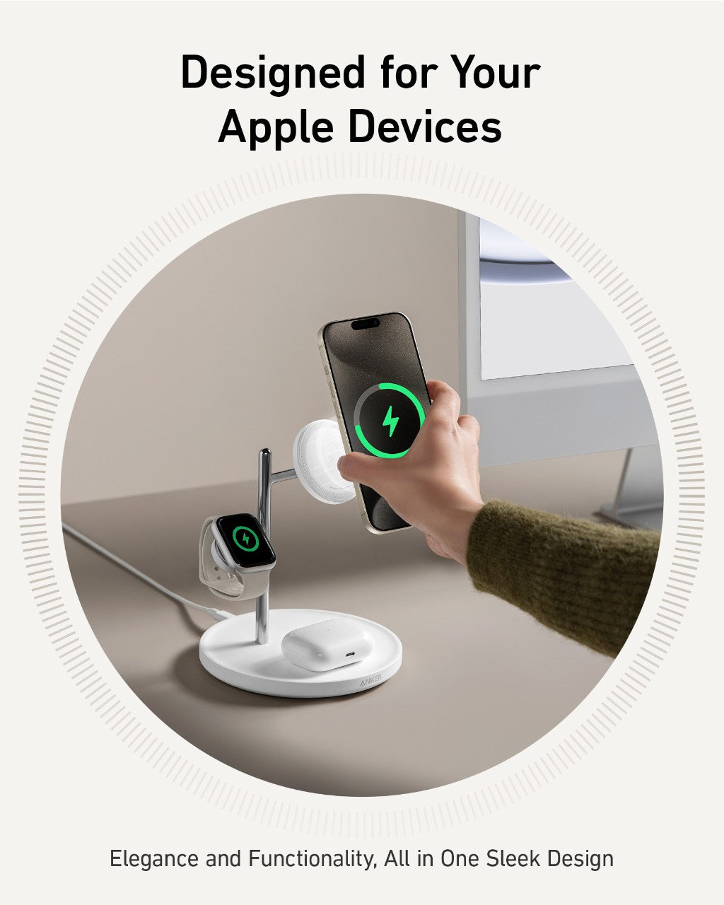 Anker MagGo Wireless Charging Station (3-in-1 Stand) and MagGo Power Bank (10K,15W) - Image 7