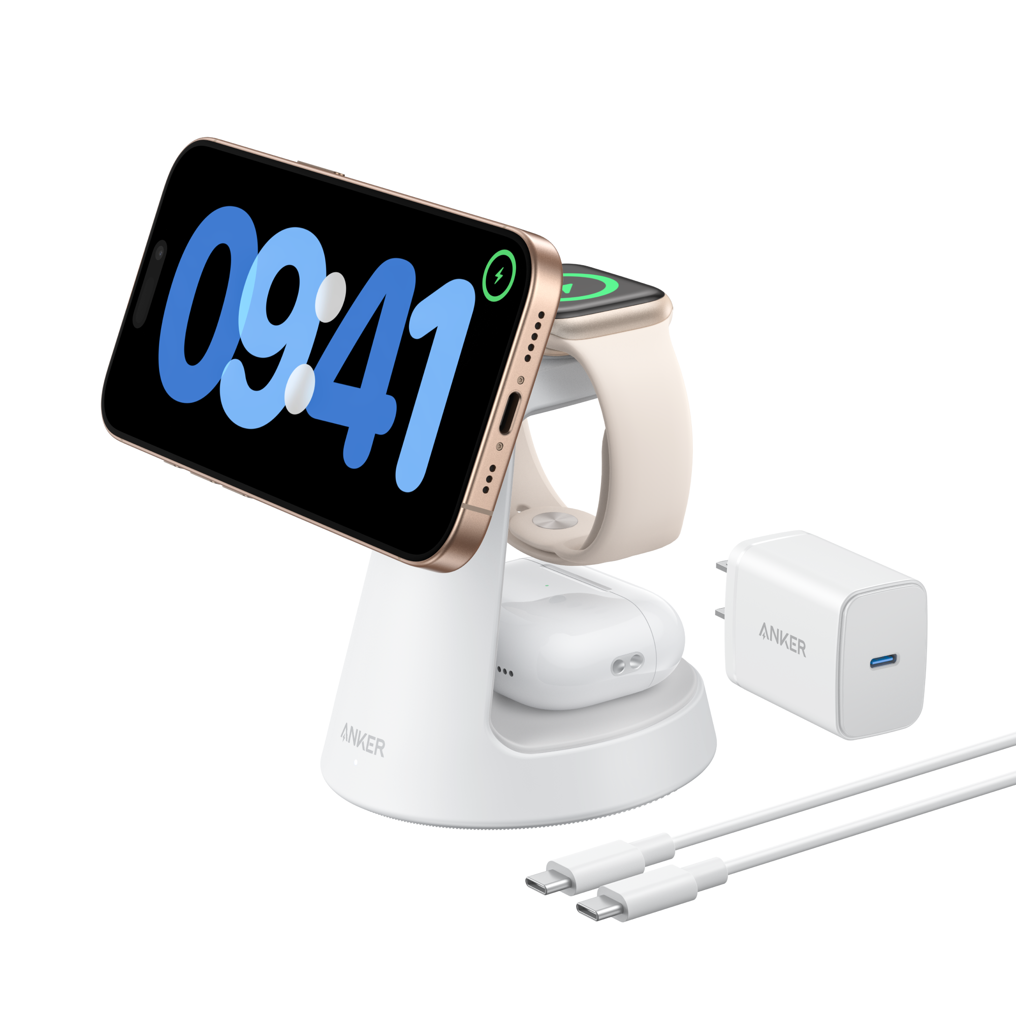 Anker MagGo Wireless Charging Station (3-in-1, Dock Stand) - Image 9