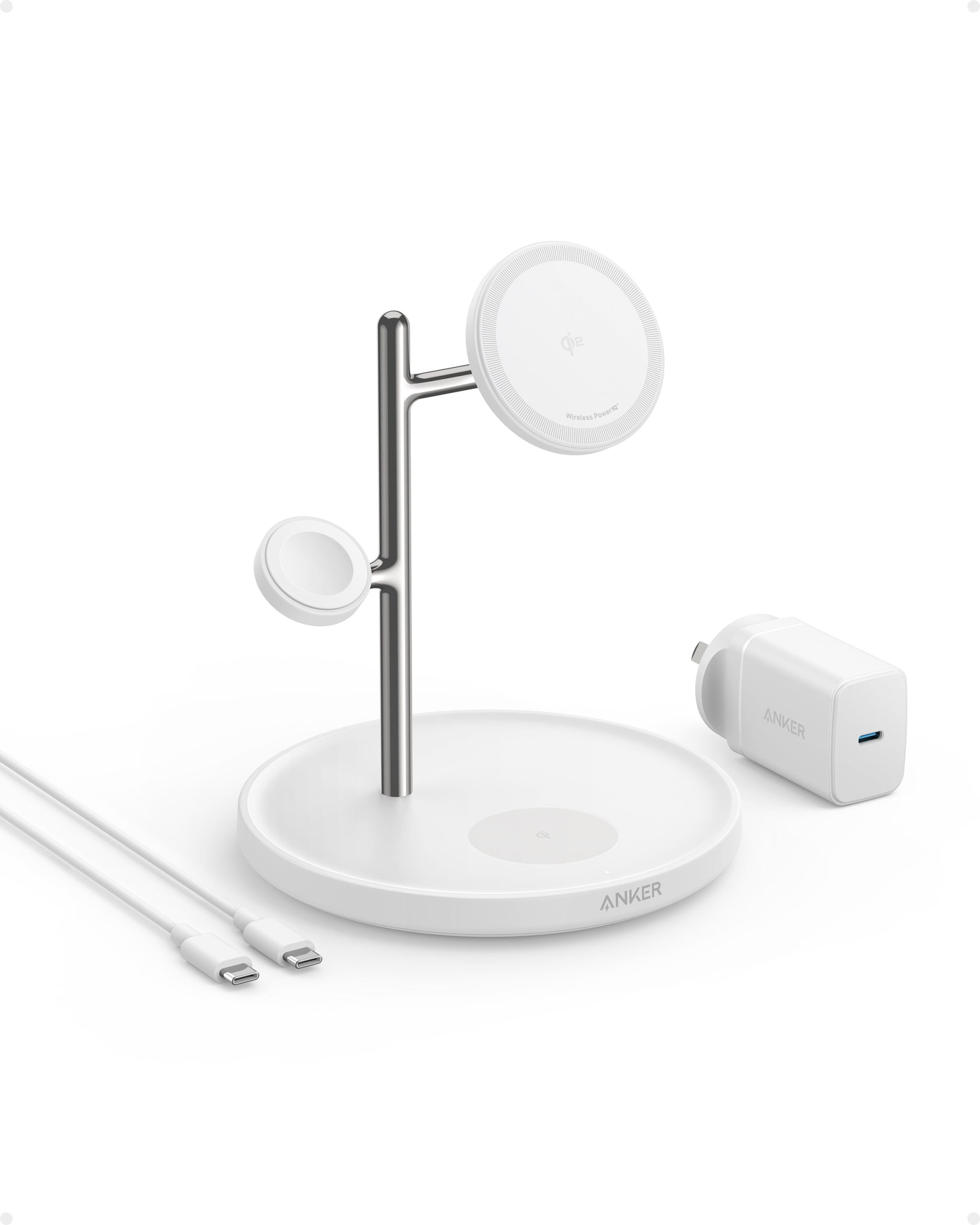 Anker MagGo Wireless Charging Station (3-in-1 Stand) and MagGo Power Bank (10K,15W) - Image 4