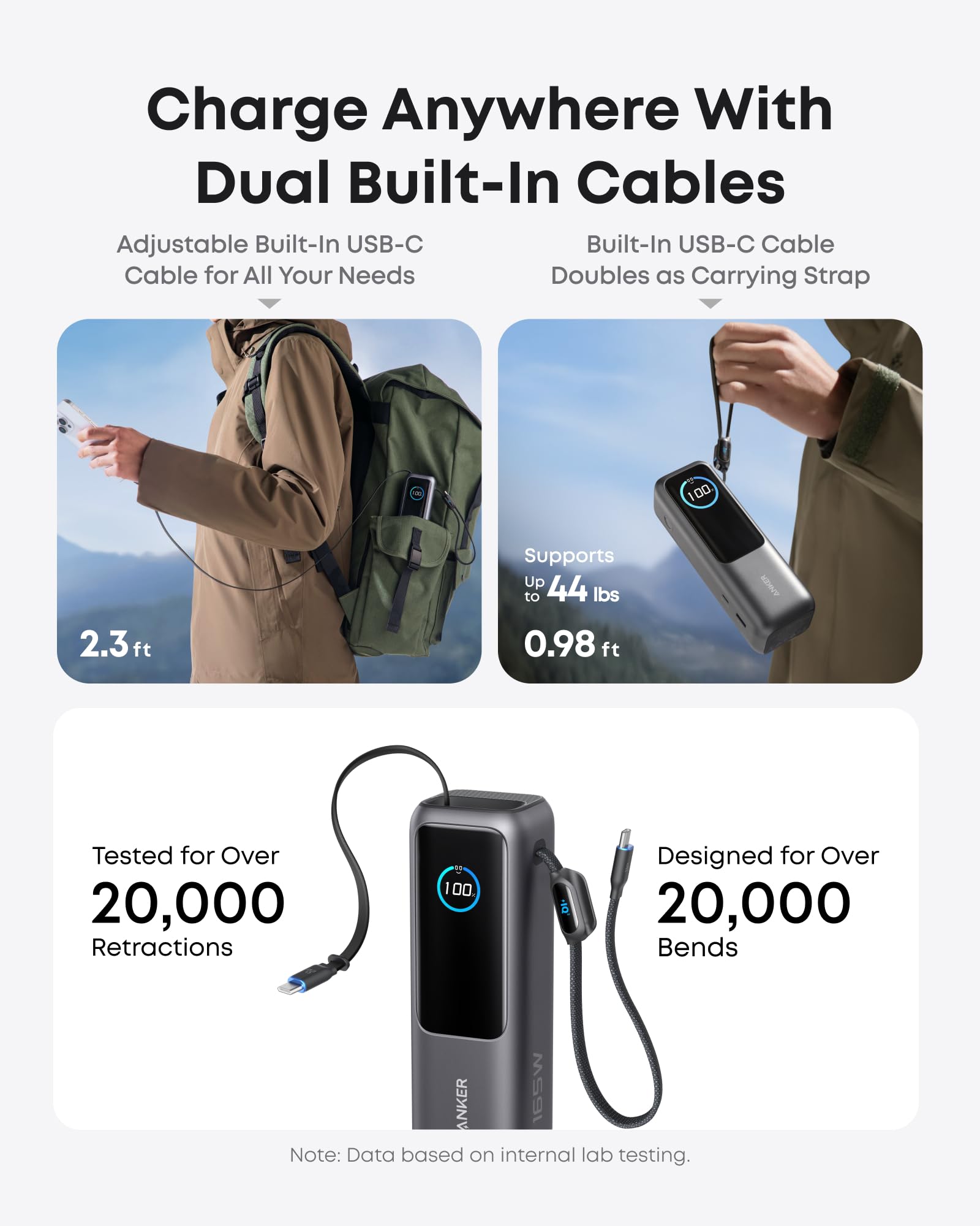 Anker Laptop Power Bank (25K, 165W, Built-In and Retractable Cables) + Liberty 4 NC | True-Wireless Noise Cancelling Earbuds - Image 4