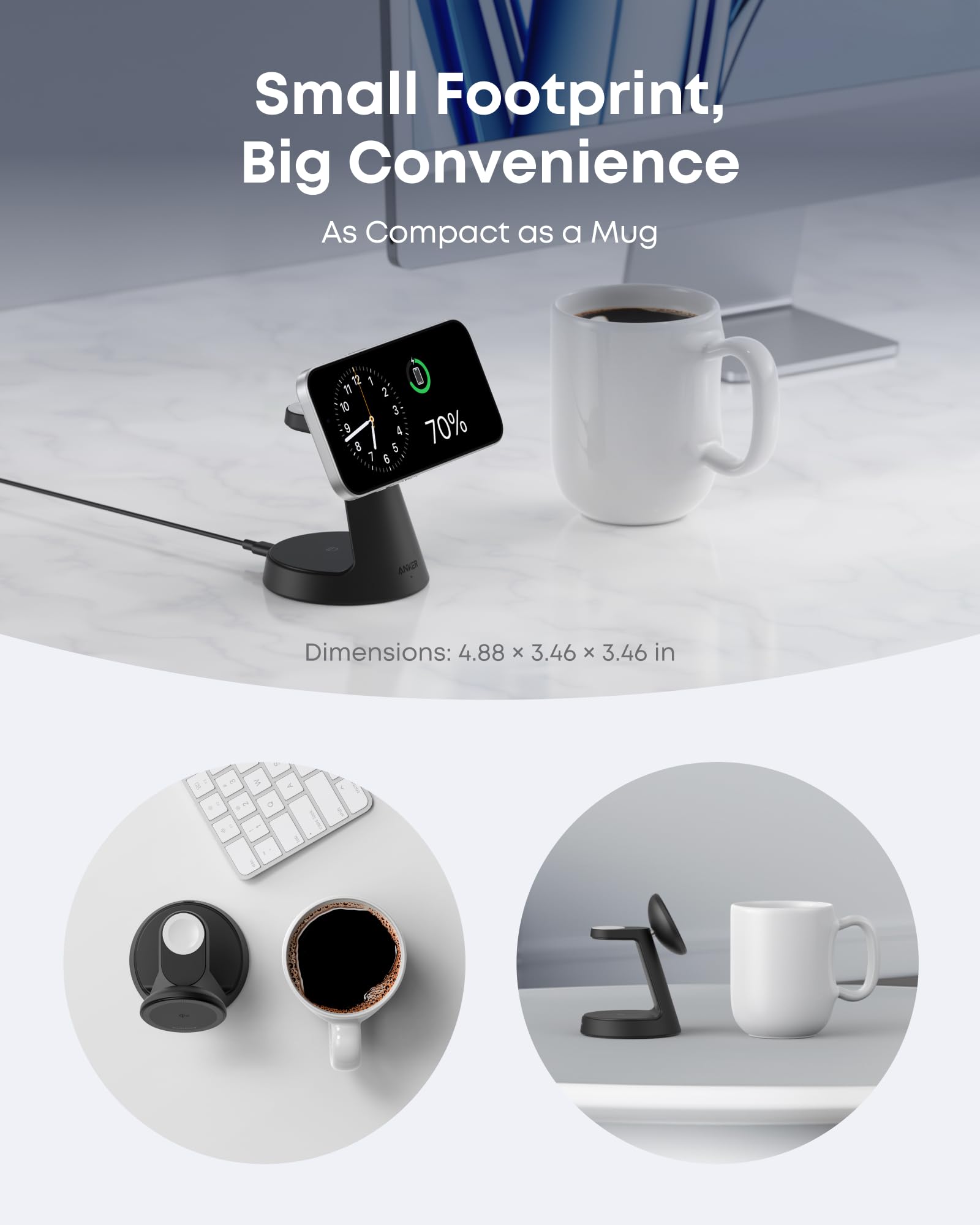 Anker MagGo Wireless Charging Station (3-in-1, Dock Stand) - Image 4