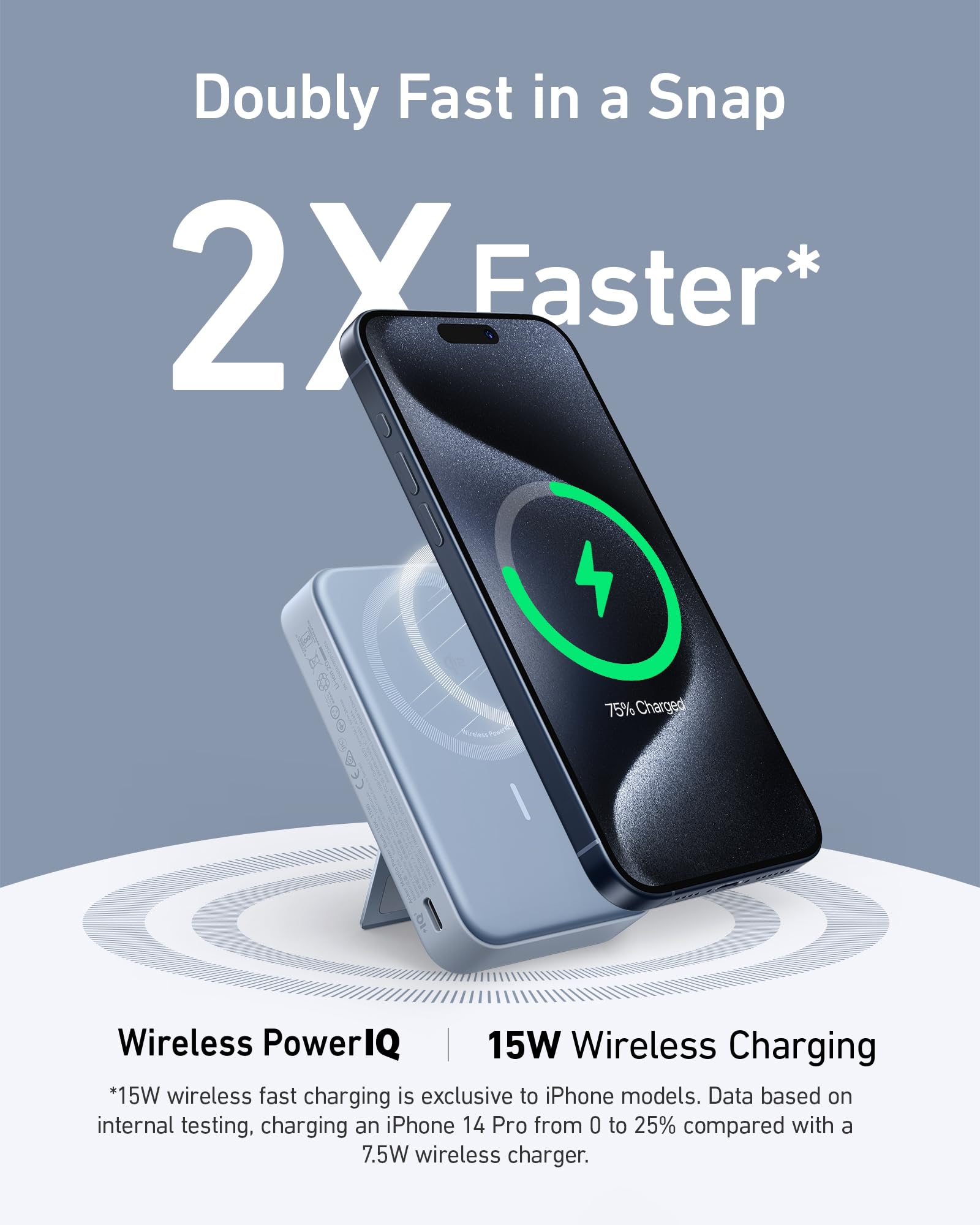 Anker MagGo Power Bank (10K, Built-in Stand & Smart Display) - Image 18