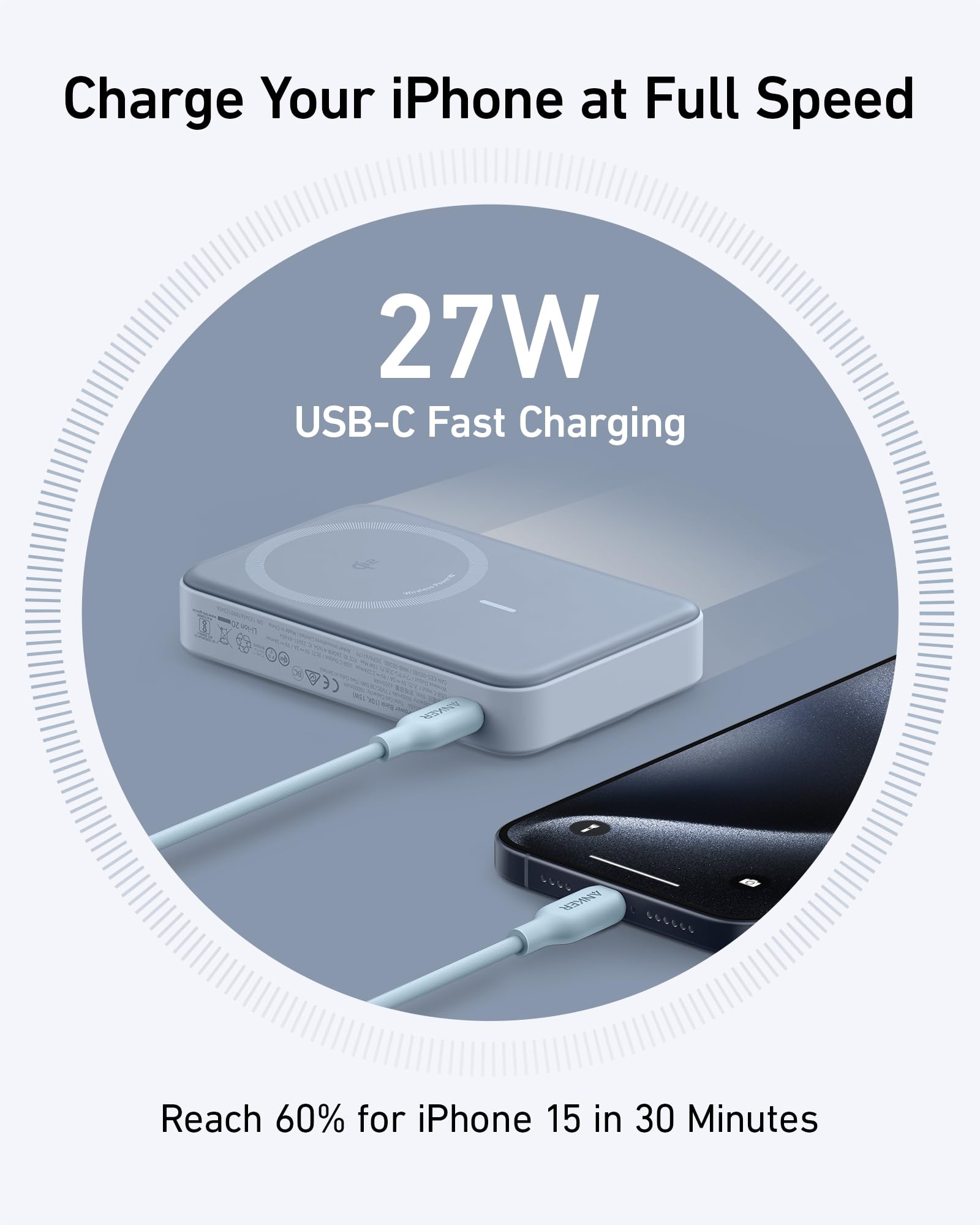 Anker MagGo Power Bank (10K, Built-in Stand & Smart Display) - Image 21