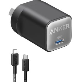 Anker 511 Charger (Nano 3, 30W) and 322 USB-C to USB-C Cable