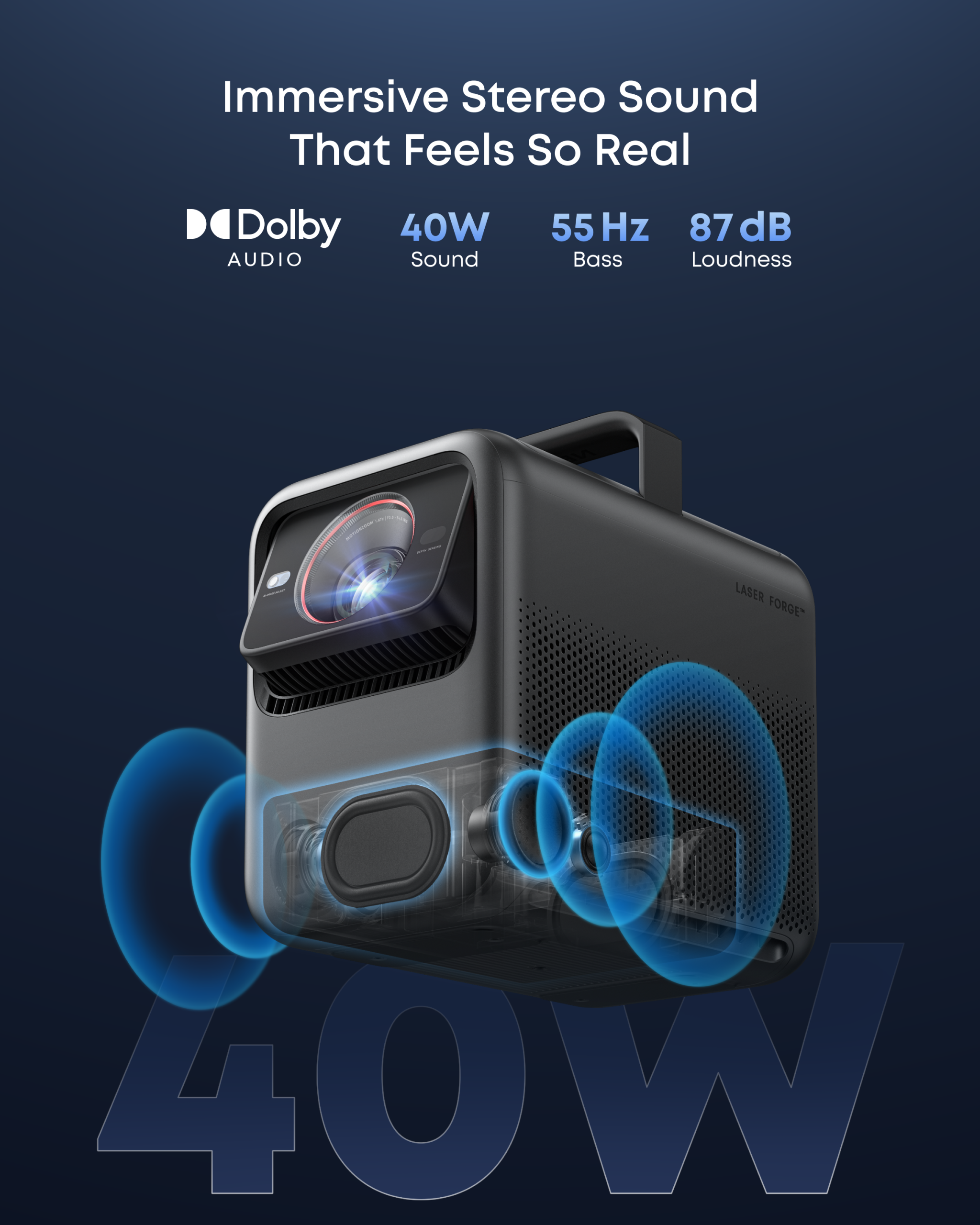 Anker NEBULA X1 | 4K Triple Laser Projector with Dolby Audio - Image 4