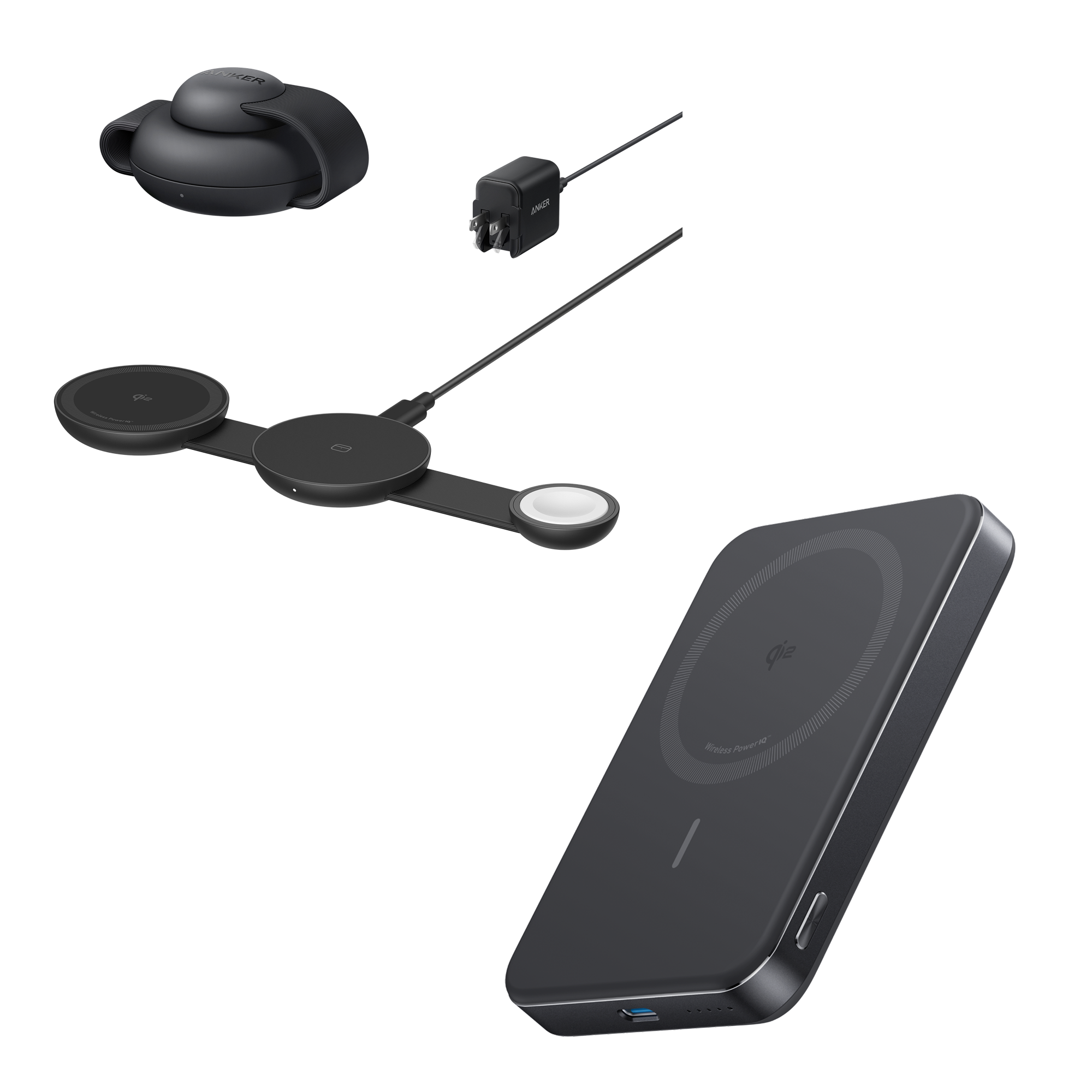 Anker Day Trip Gear | MagGo 3-in-1 Wireless Charger and 10K Wireless Power Bank