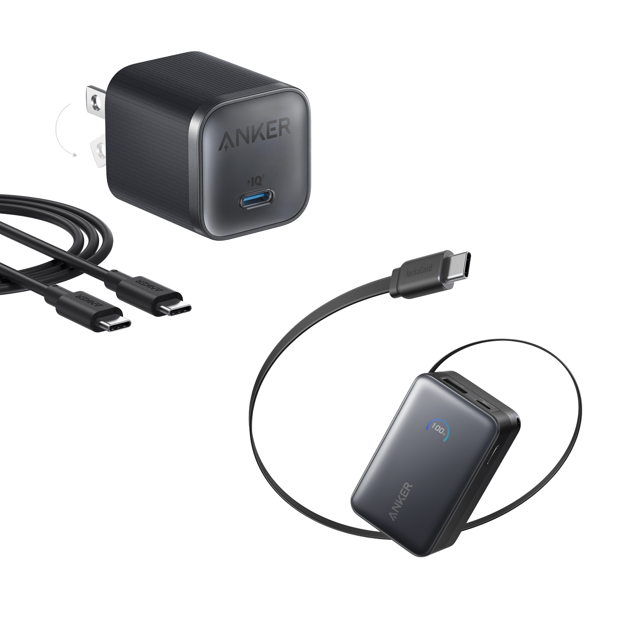 Anker Day Trip Gear | Nano 10K Power Bank and 45W Charger