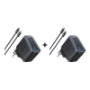 Anker 2 x Chargeur Nano (70 W, 3 ports) avec cable USB-C