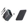 Anker Zolo Chargeur (140 W)+Batterie externe Nano (5K, MagGo, Slim)