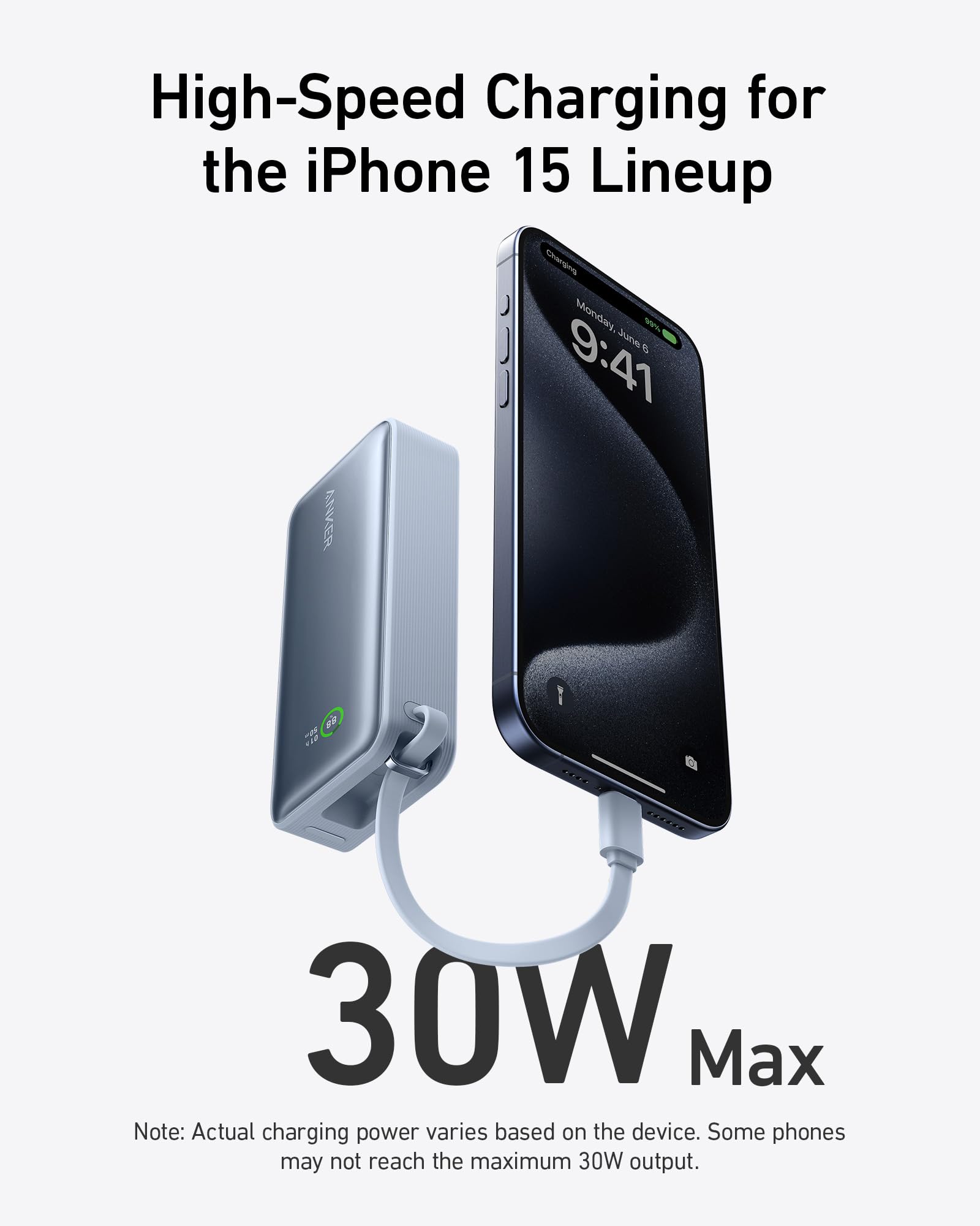 Anker Nano Power Bank (30W, Built-In USB-C Cable) | Customizable - Image 14